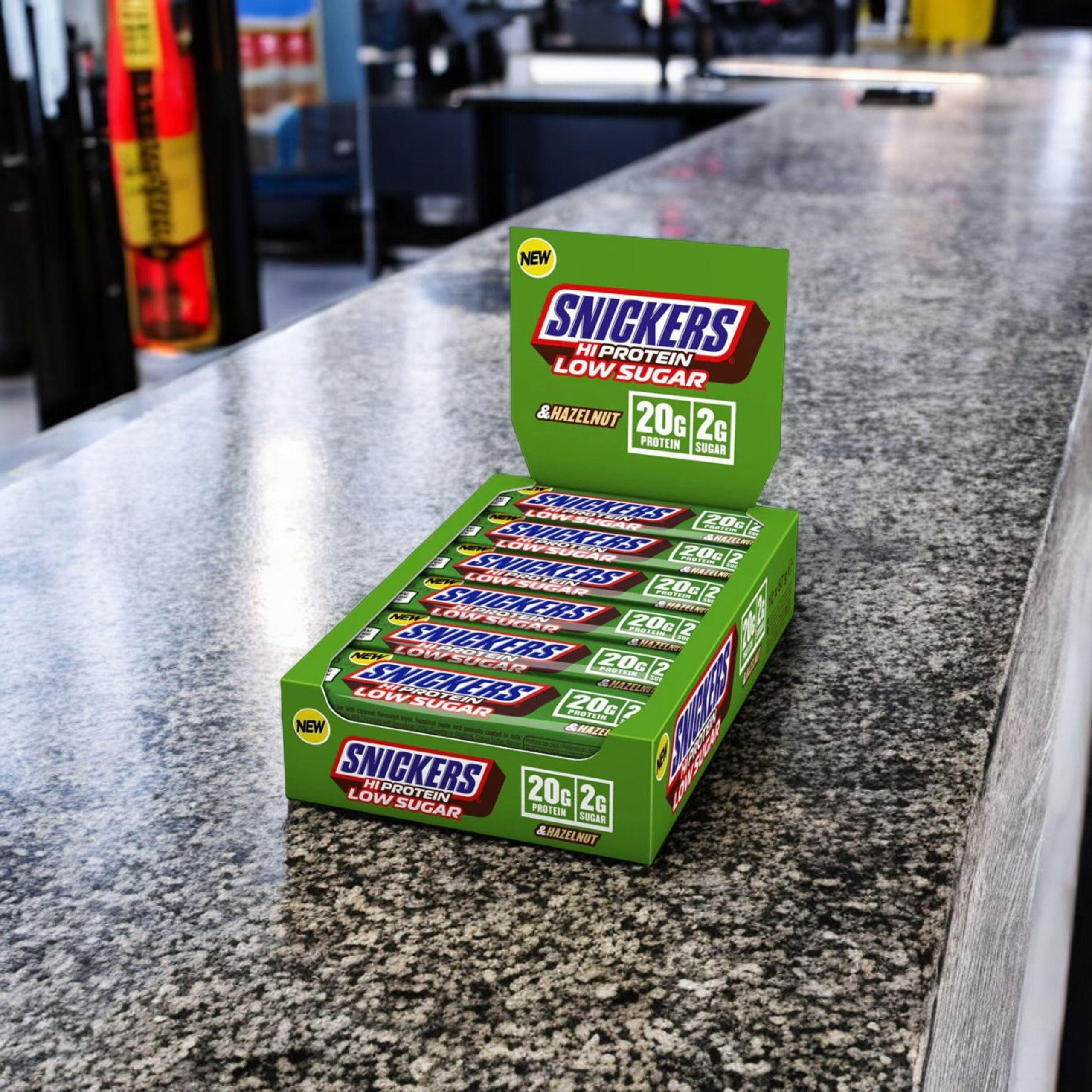 Mars - Tyčinka Snickers HI Protein s Nízkým Obsahem Cukru - 57g x12 - Lískový Ořech