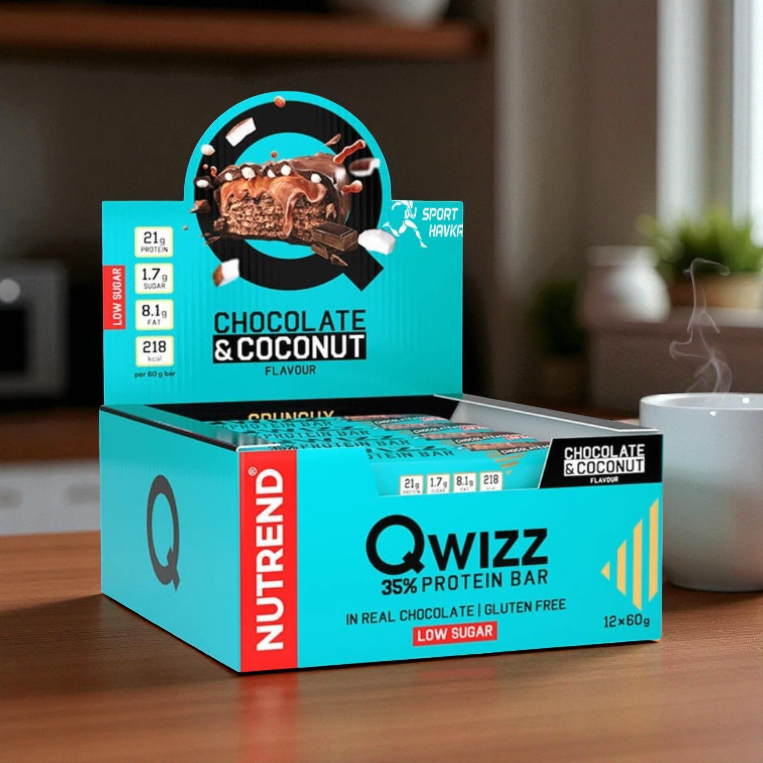 NUTREND - Tyčinka QWIZZ Protein Bar - 24x 60g