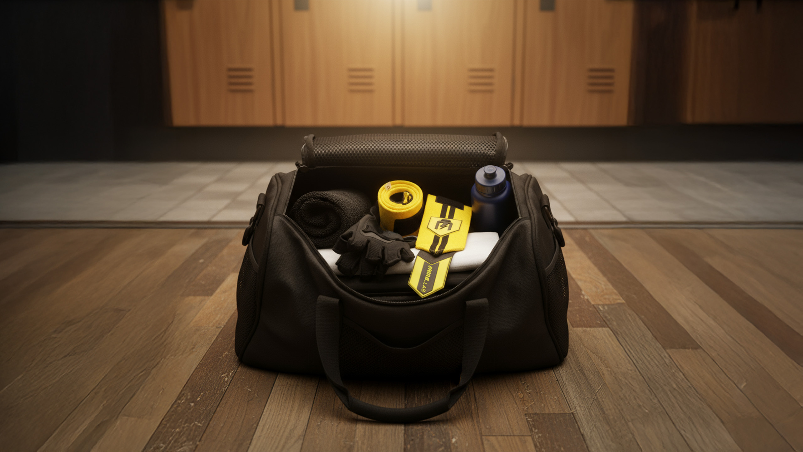 HIRO.LAB Wrist Wrap - Rubber Logo New - Black - Opaski usztywniające na nadgarstki- Pásy pro zvedání činek pol_pl_HIRO-LAB-Wrist-Wrap-Rubber-Logo-New-Yellow-Opaski-usztywniajace-na-nadgarstki-43027_2