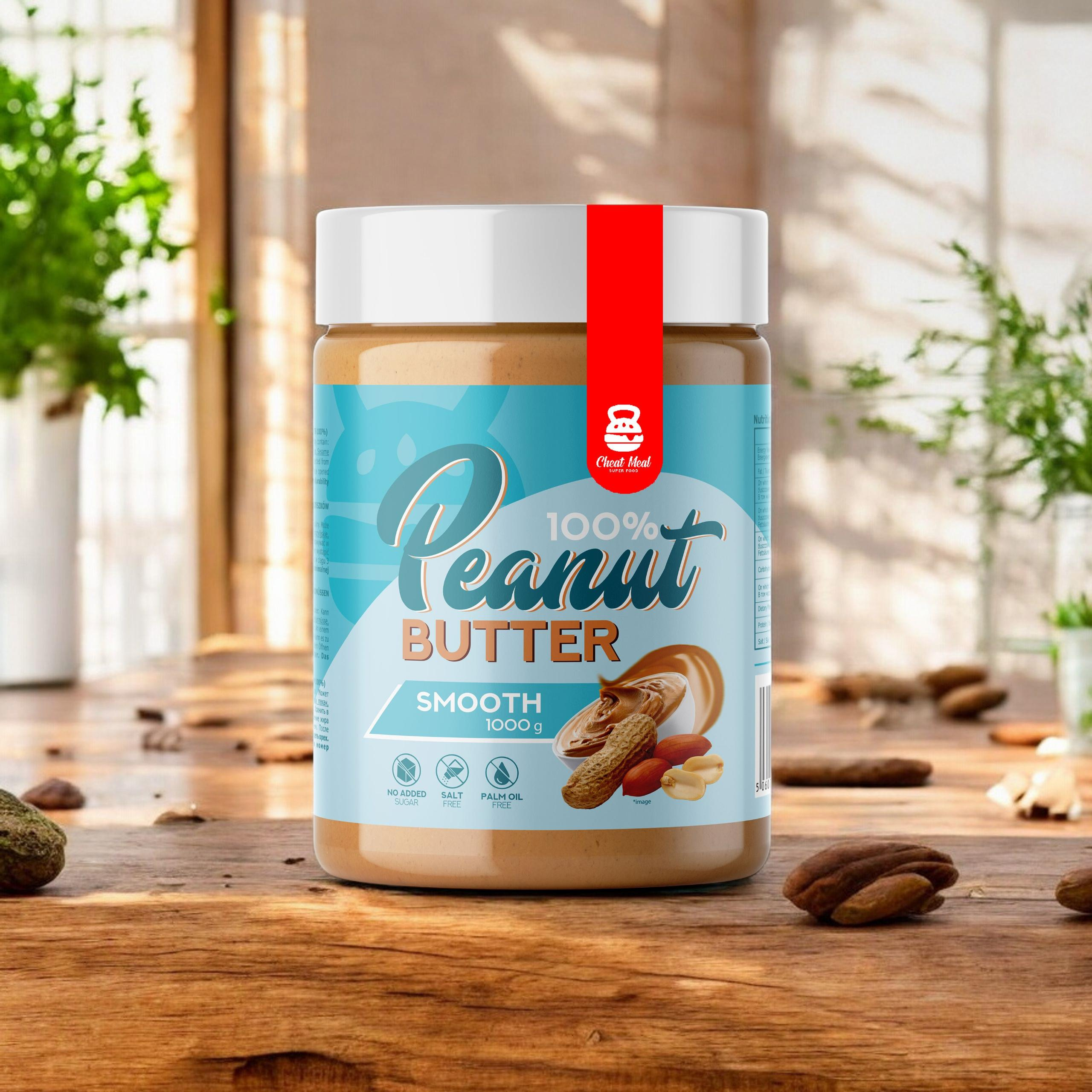 Cheat Meal Nutrition Peanut Cream (Arašídový krém) - 1000g - Smooth
