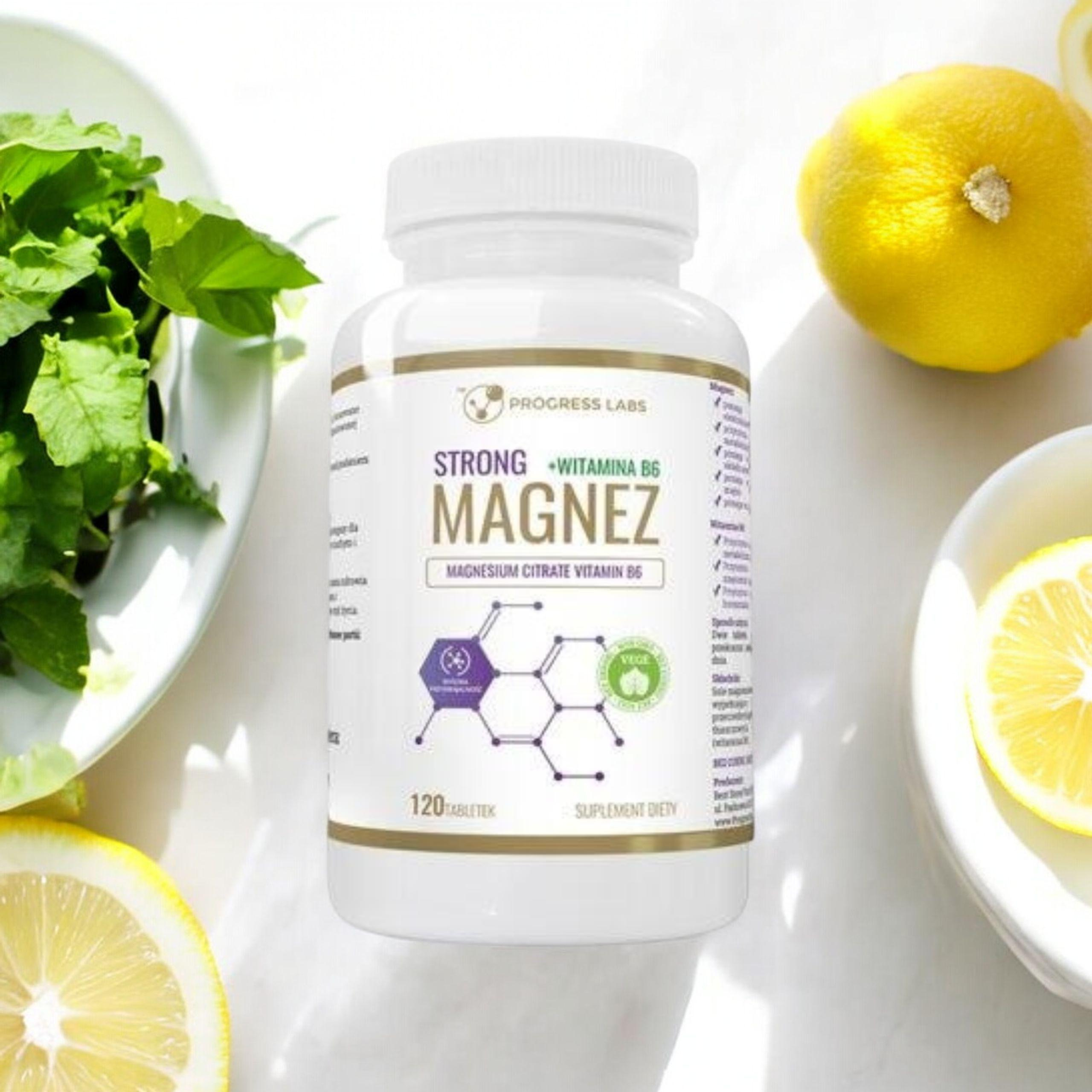 PROGRESS LABS - Hořčík Silný + Vitamin B6 350mg - 120 tablet.
