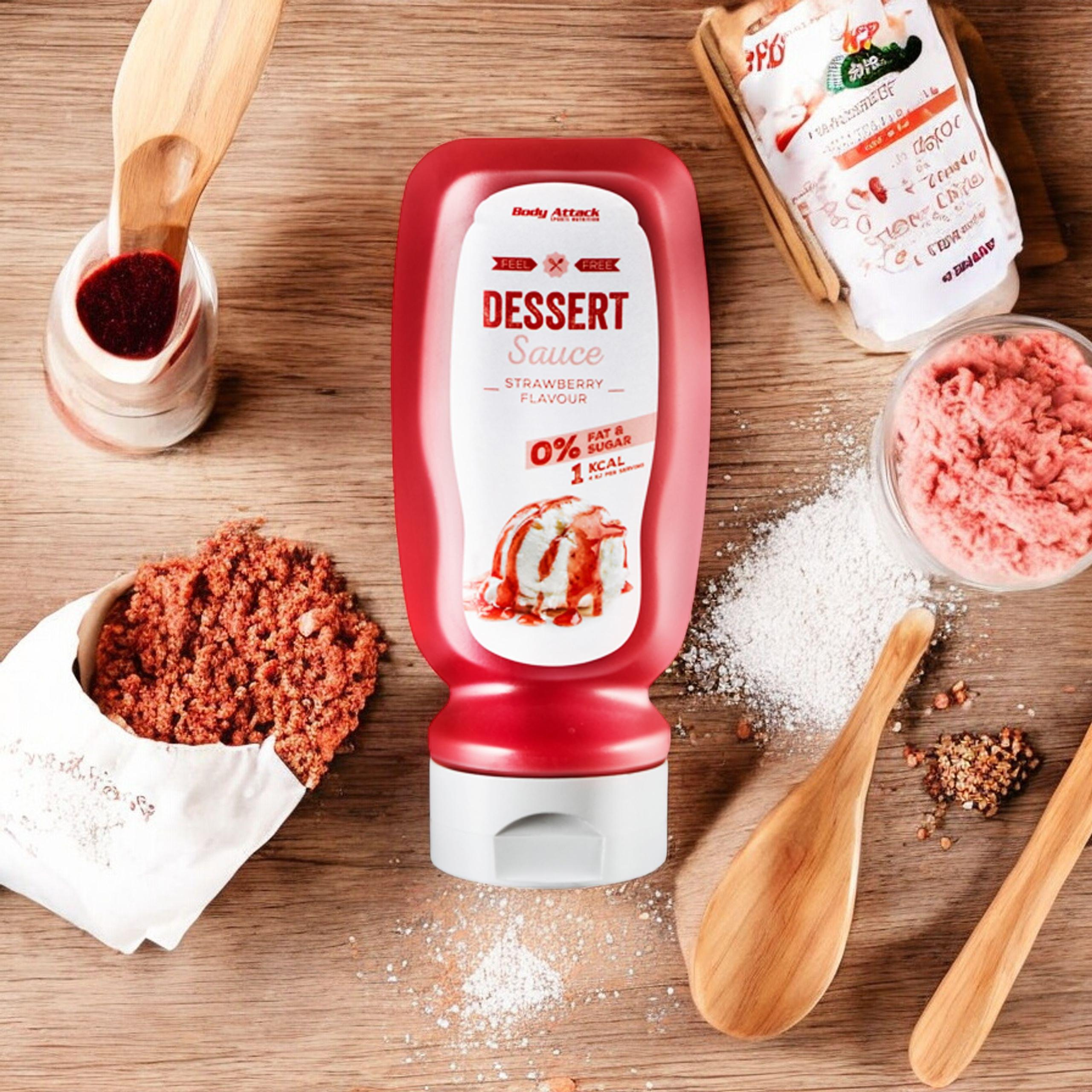 BODY ATTACK Dessert Sauce Strawberry Flavour - 320ml