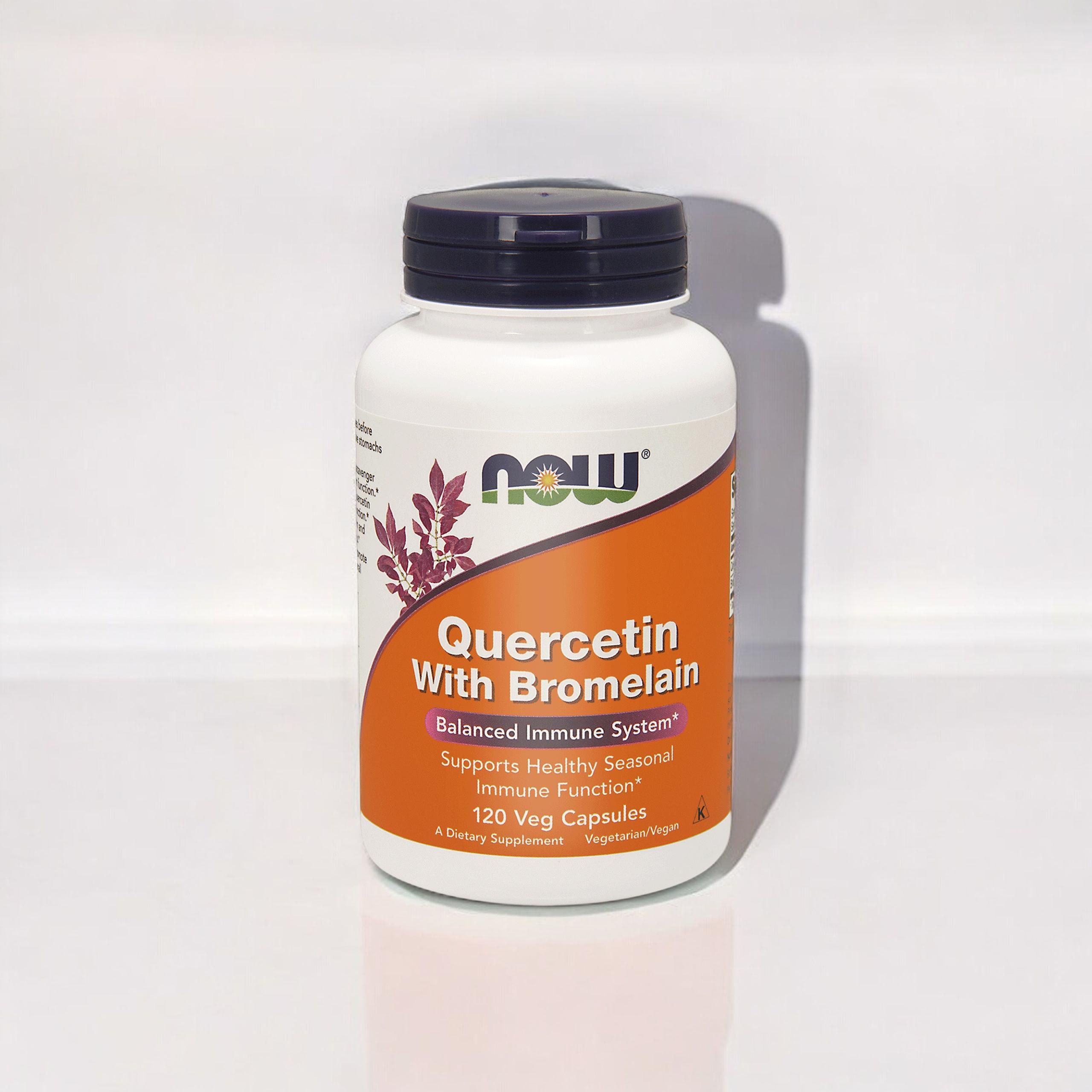 NOW Quercetin With Bromelain - 120vcaps