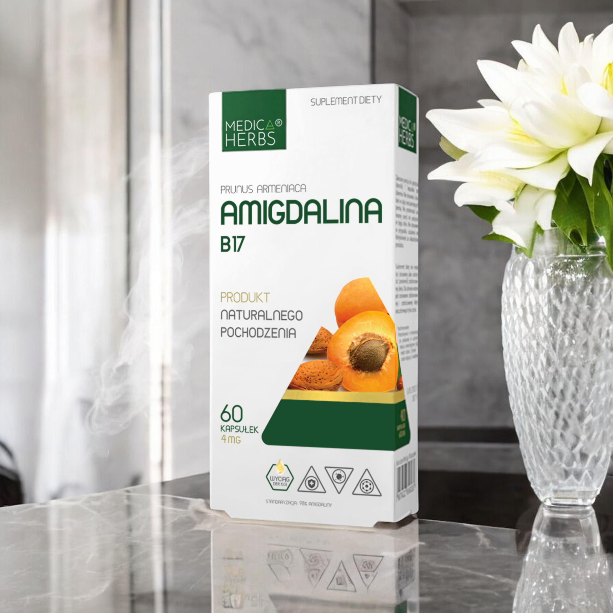 MEDICA HERBS - Amygdalin B17 4mg - 60tobolek
