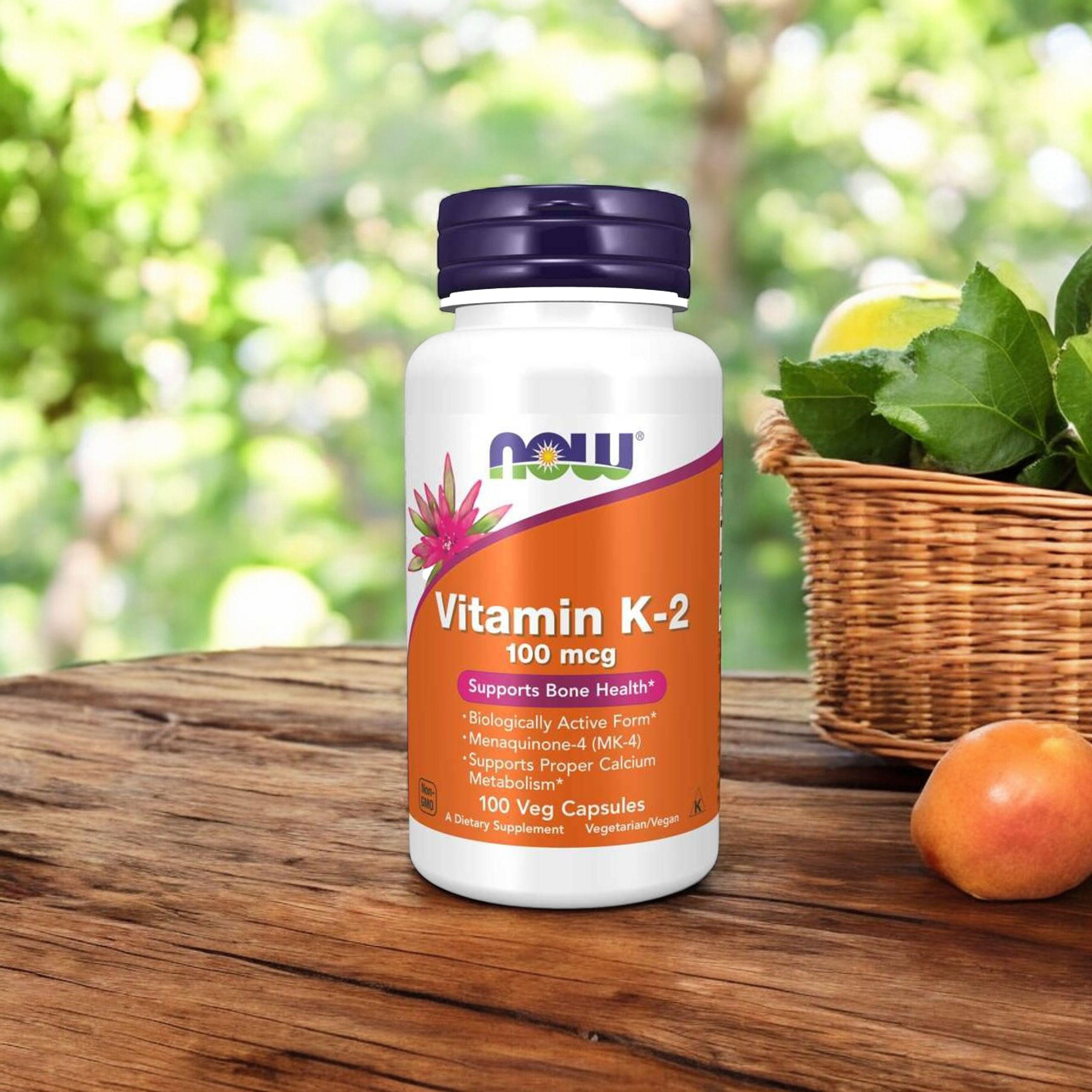 NOW Vitamin K-2 100mcg - 100vegcaps
