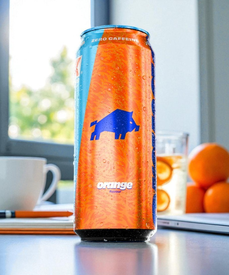 DZIK - Divočák Energy Zero - 500ml - Pomeranč