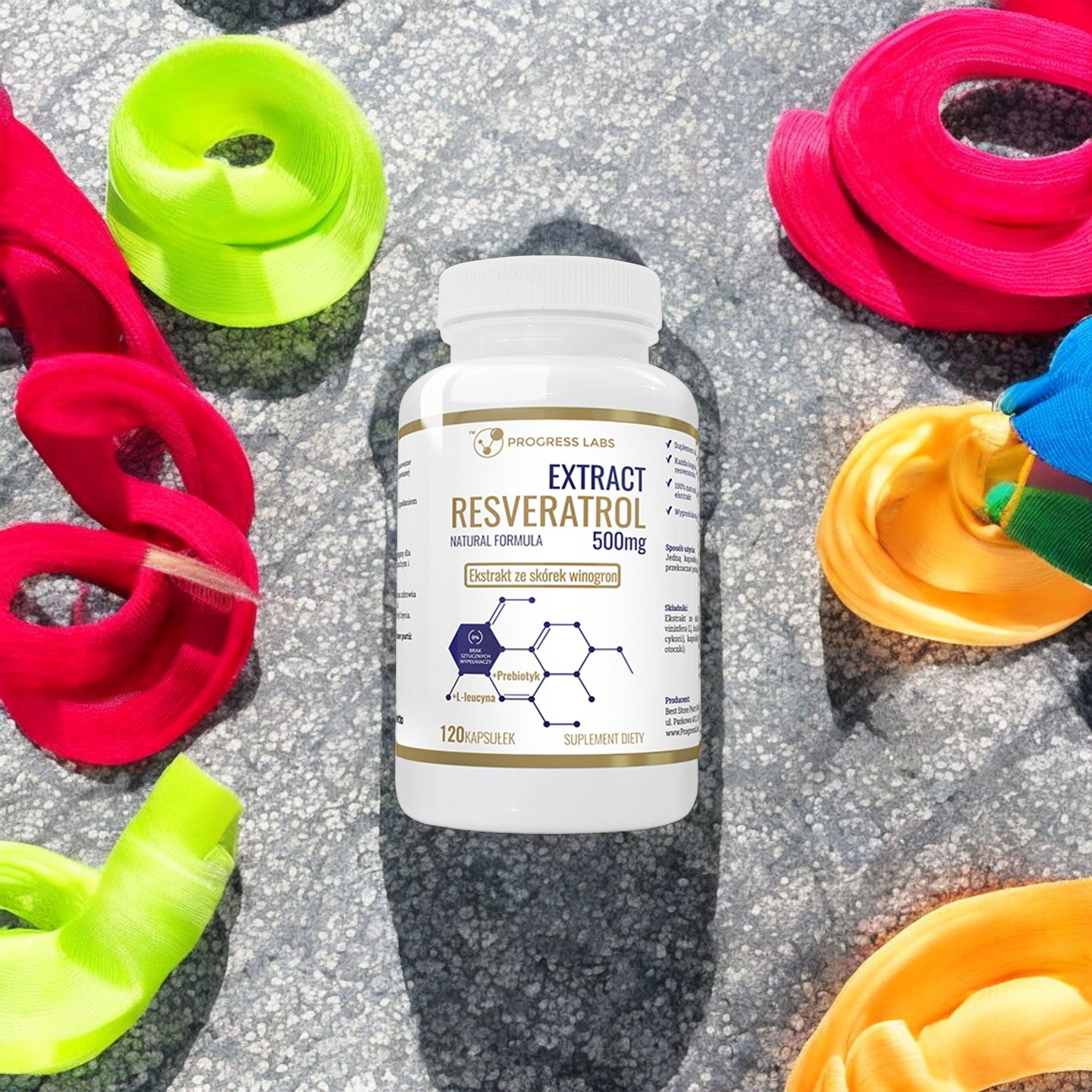 PROGRESS LABS Resveratrol Extract 500mg - 120caps
