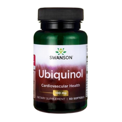 Ubiquinol 100mg Swanson - lahvička s měkkými kapslemi softgel