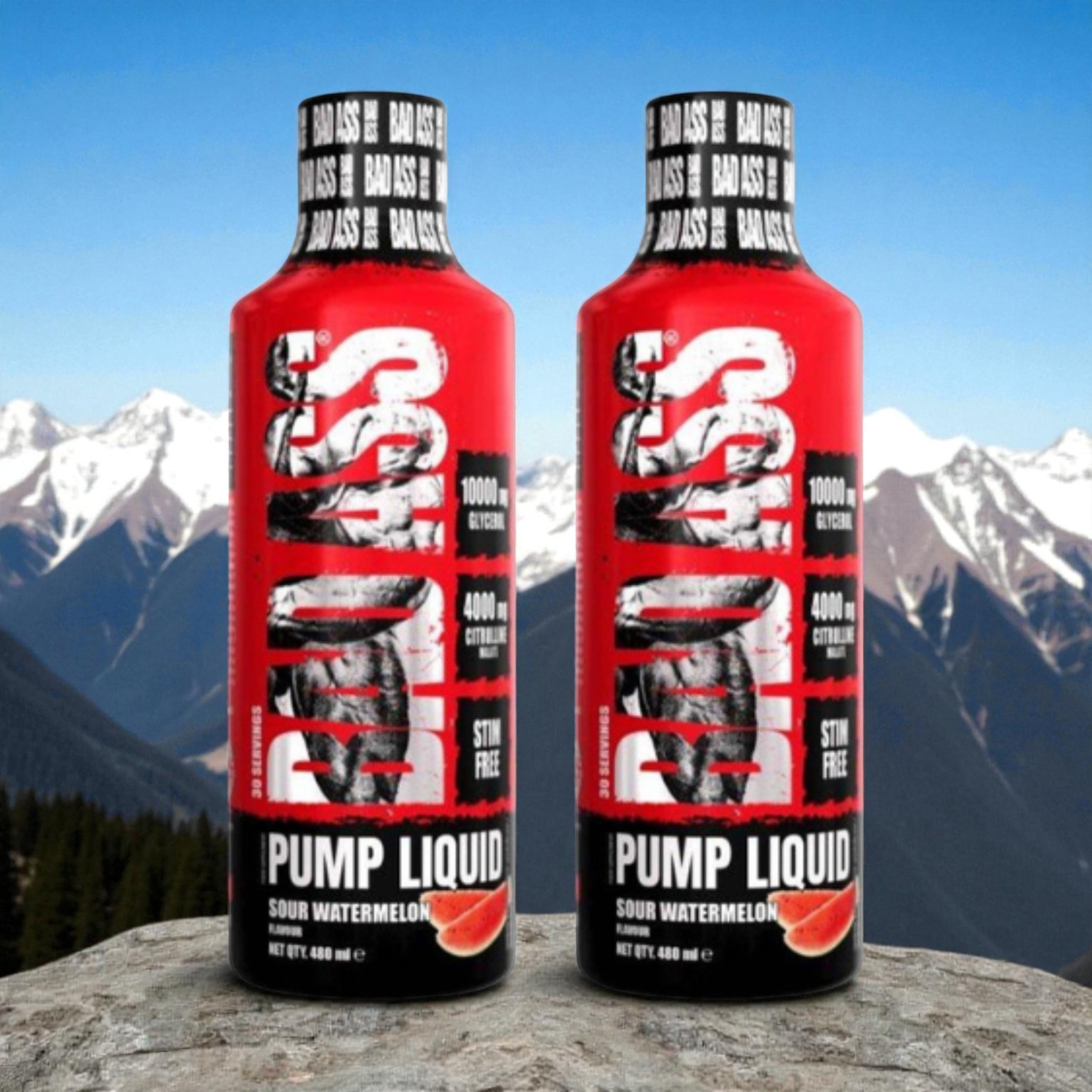 BAD ASS - Bad Ass Pump Liquid - 2x 480ml - Sour Watermelon - VÝPRODEJ - 31-03