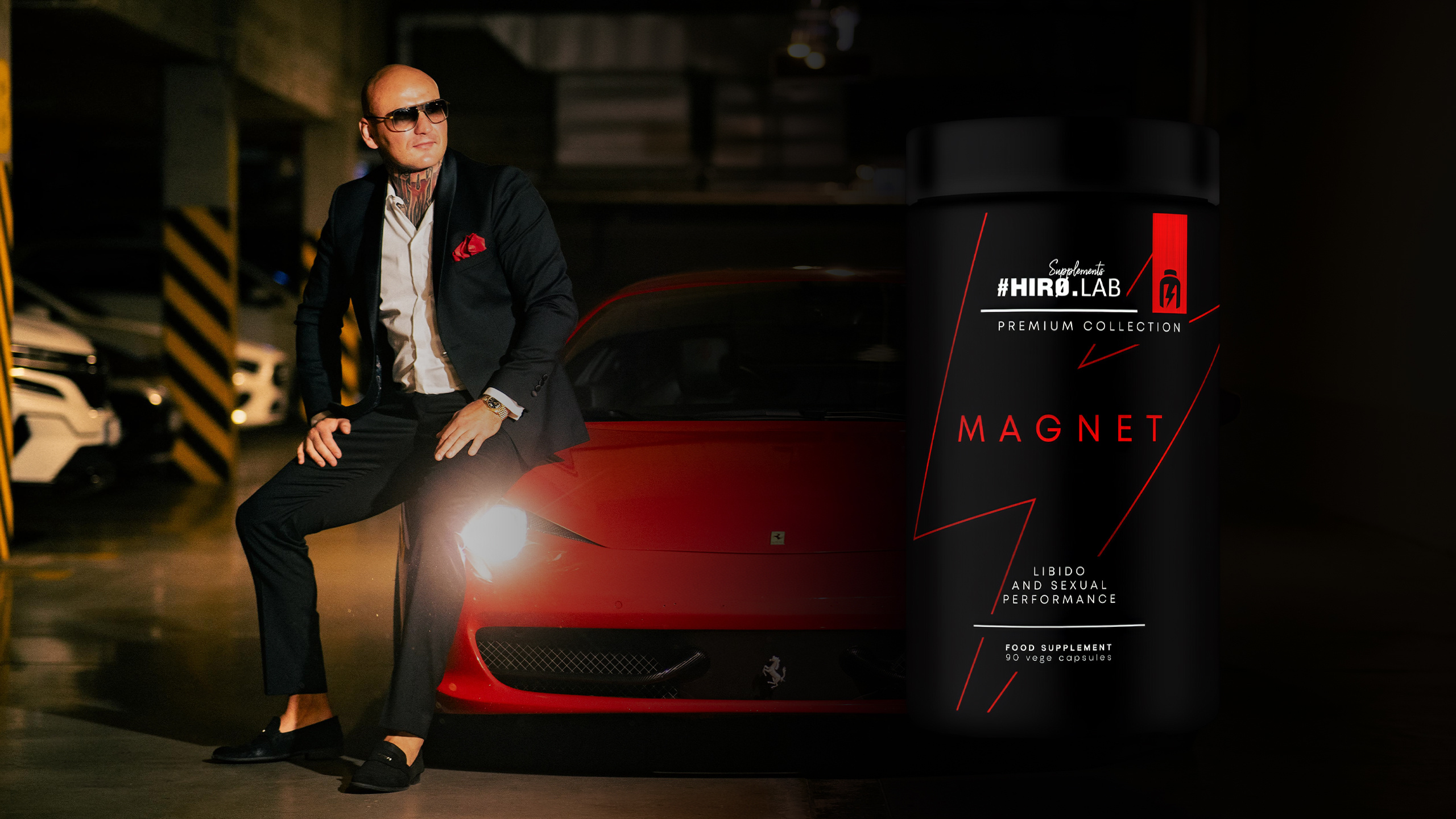 HIRO.LAB Prime Test - 120vcaps. + Magnet - 90vcaps.