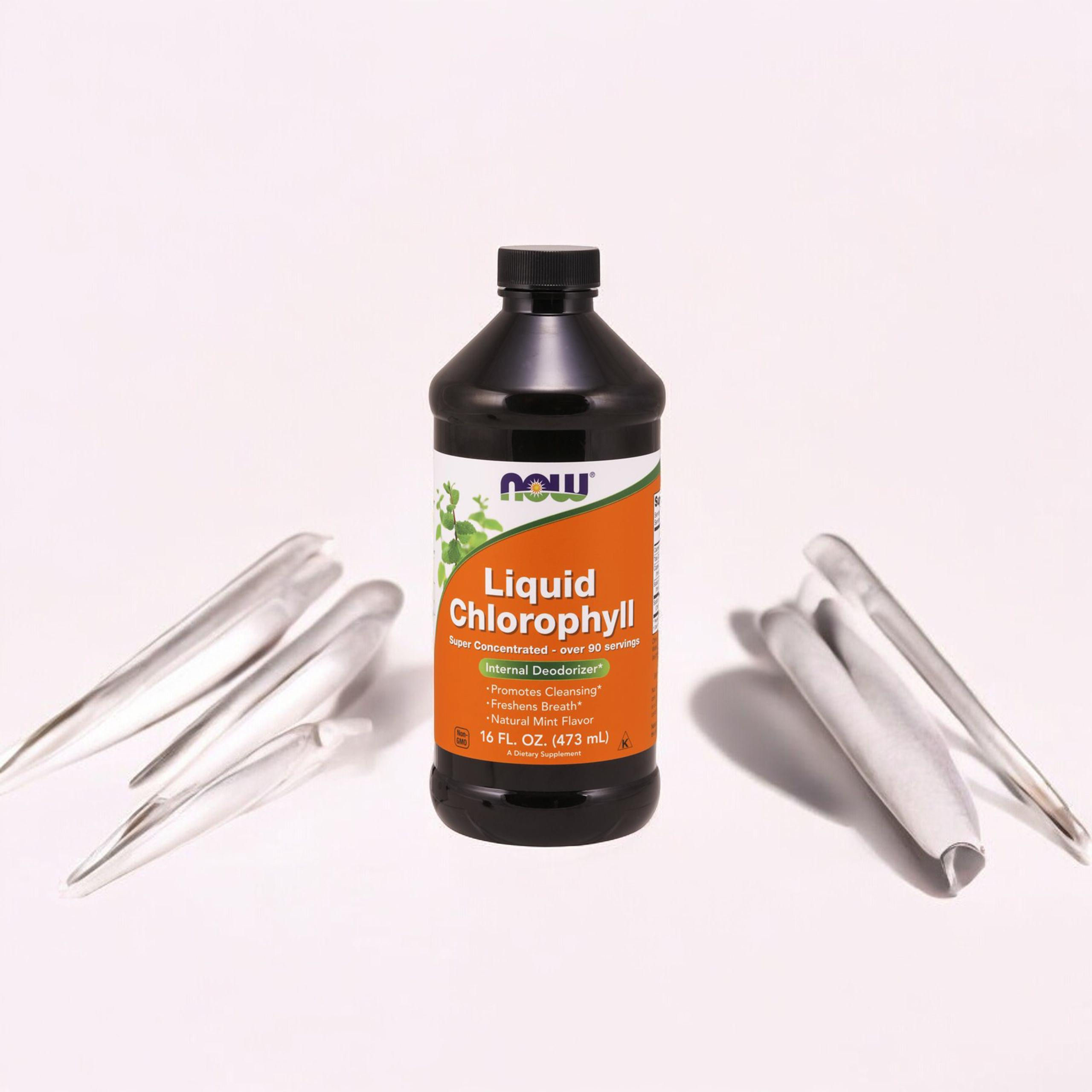 NOW Liquid Chlorophyll - 473ml - Chlorofyl v tekutině