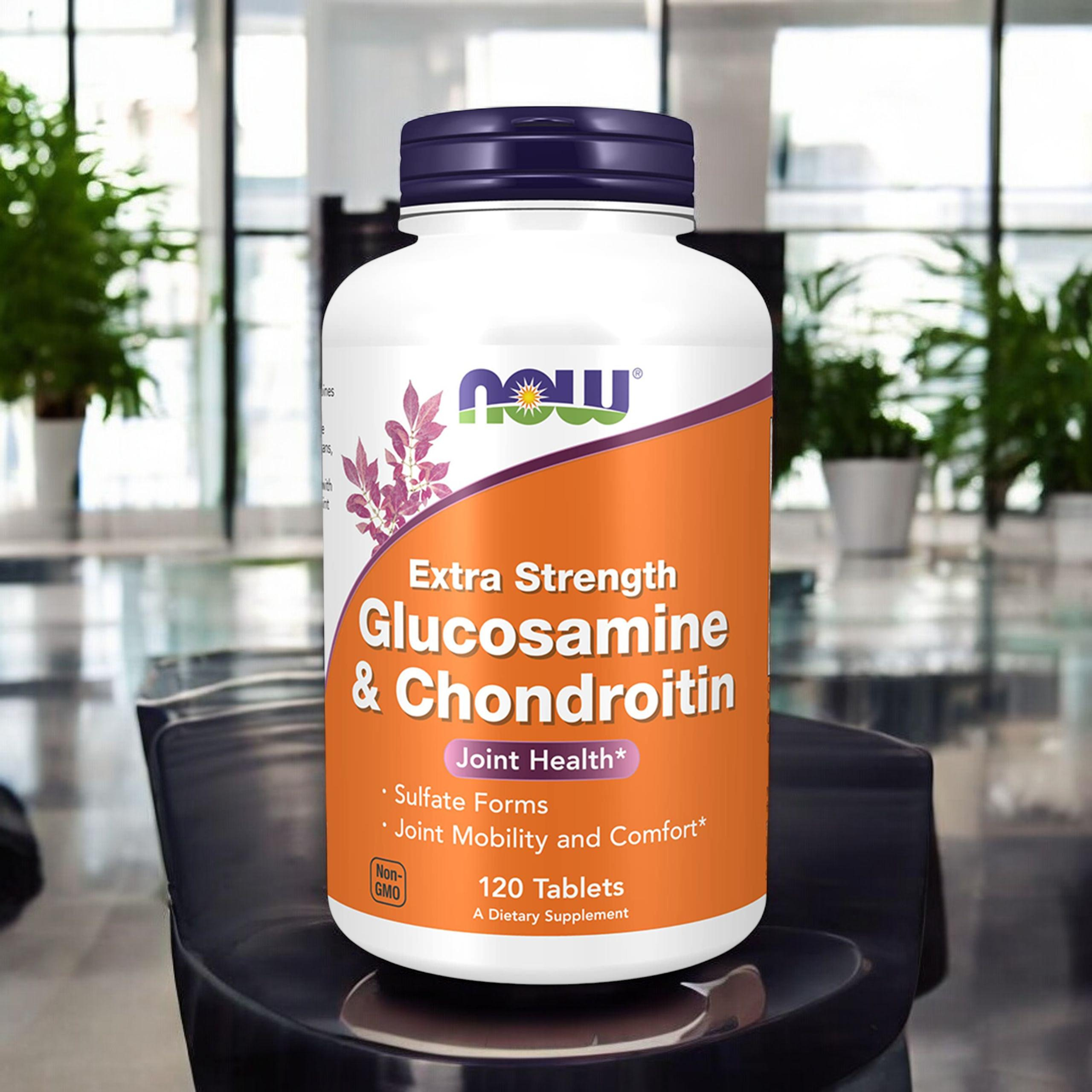 NOW Glucosamine & Chondroitin Sulfate Extra Strength - 120tabs