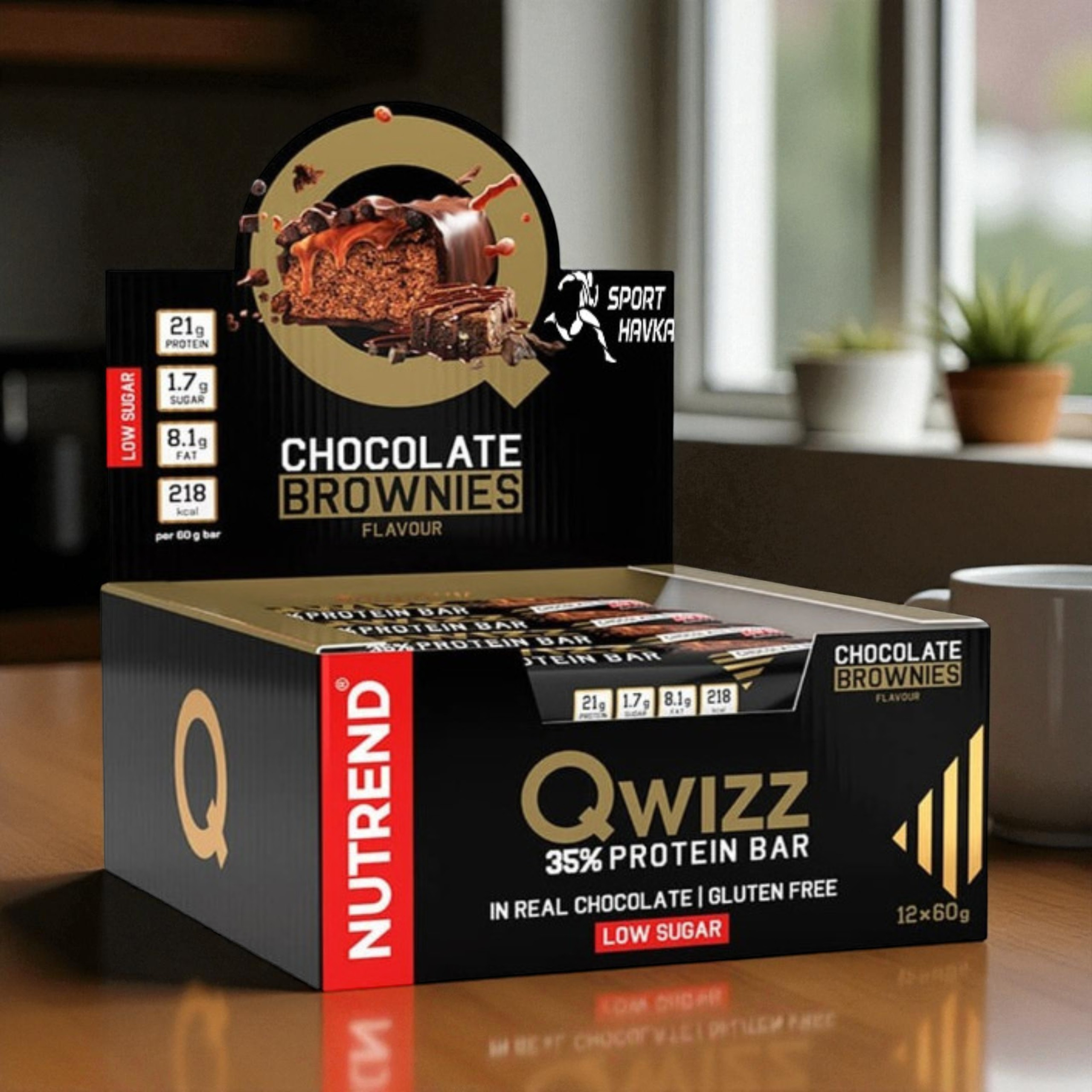 NUTREND - Tyčinka QWIZZ Protein Bar - 24x 60g 