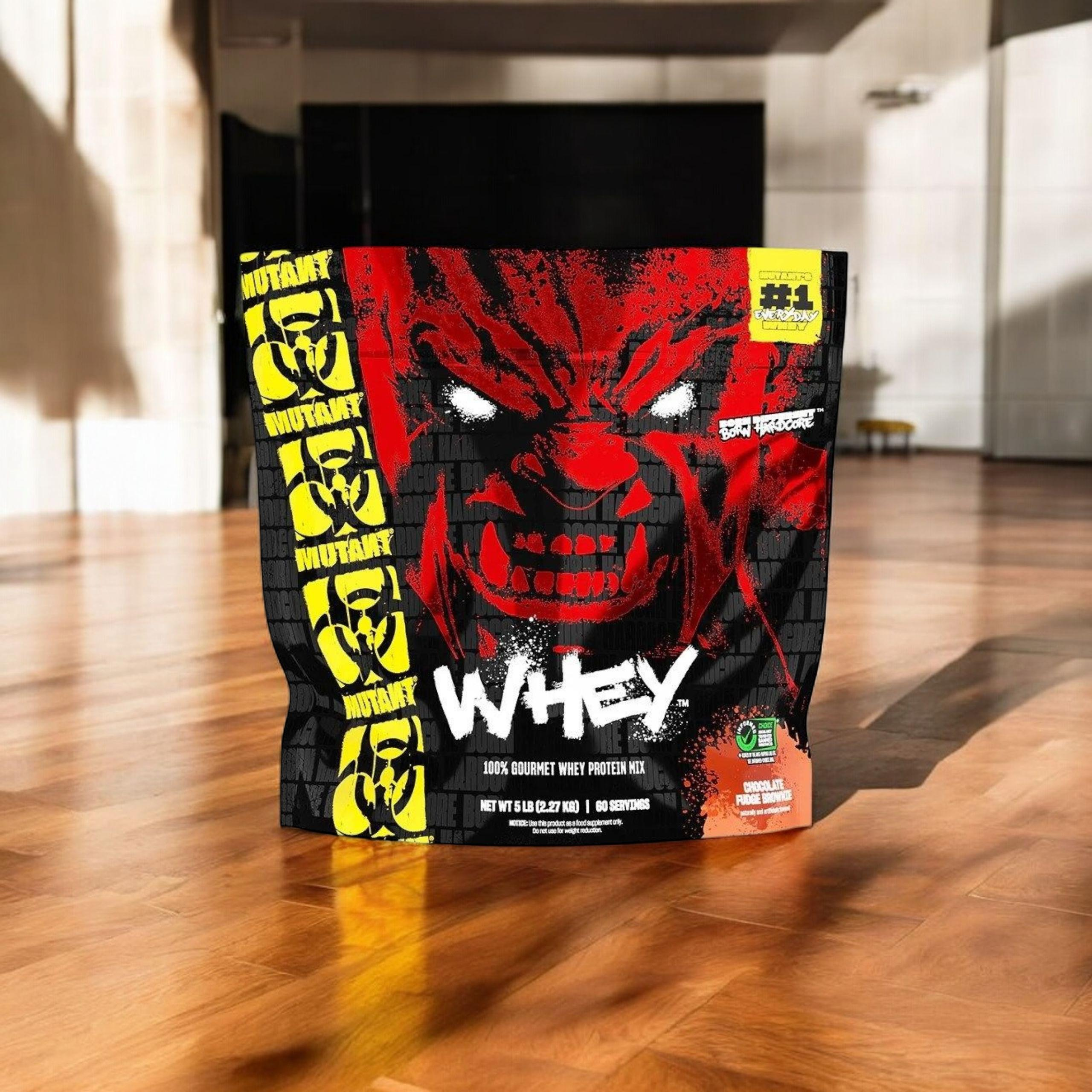 POŠKOZENO - Mutant Whey - 2270g - Chocolate Fudge Brownie - VÝPRODEJ - 30-06