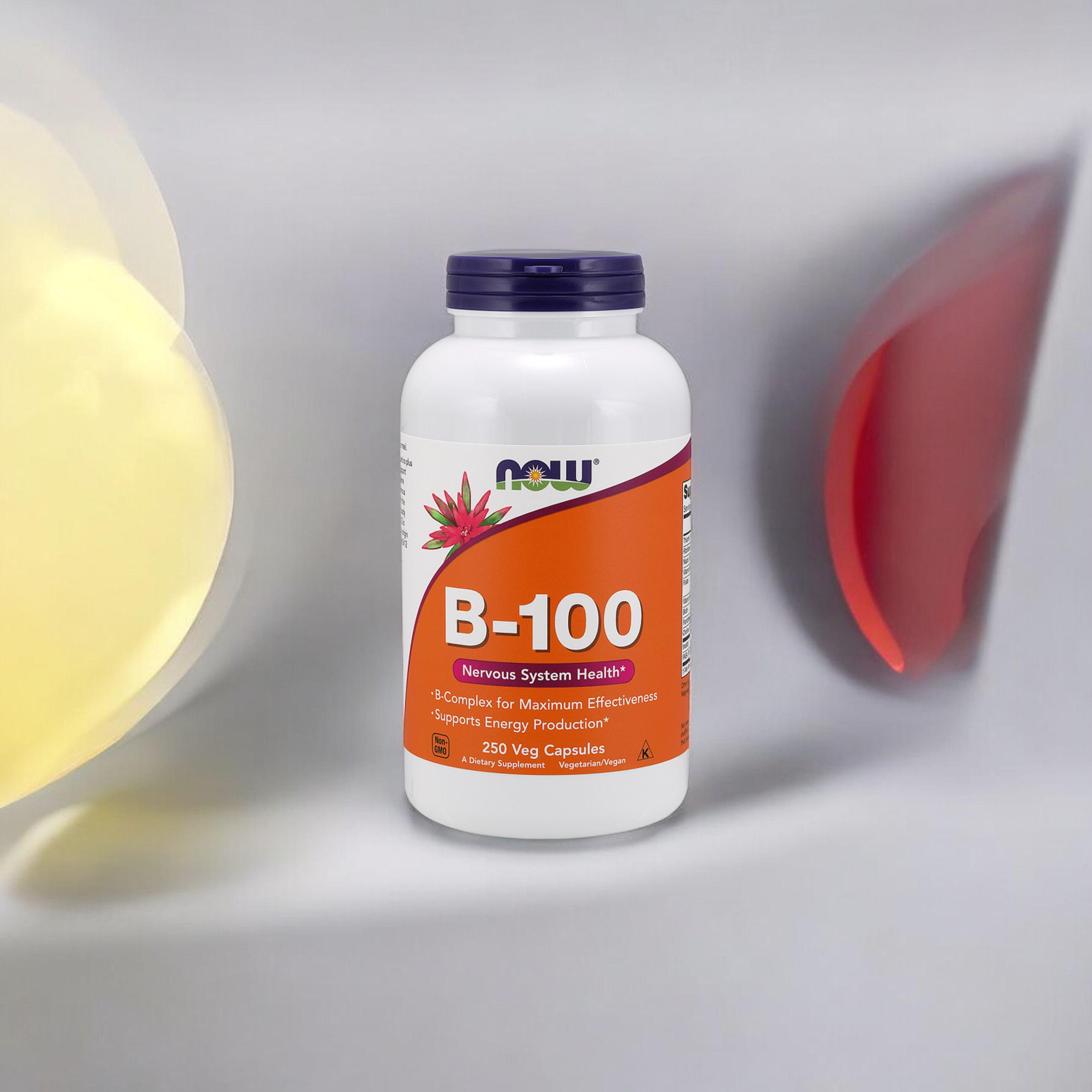 NOW Vitamin B-100 - 250vcaps - Vitamín B