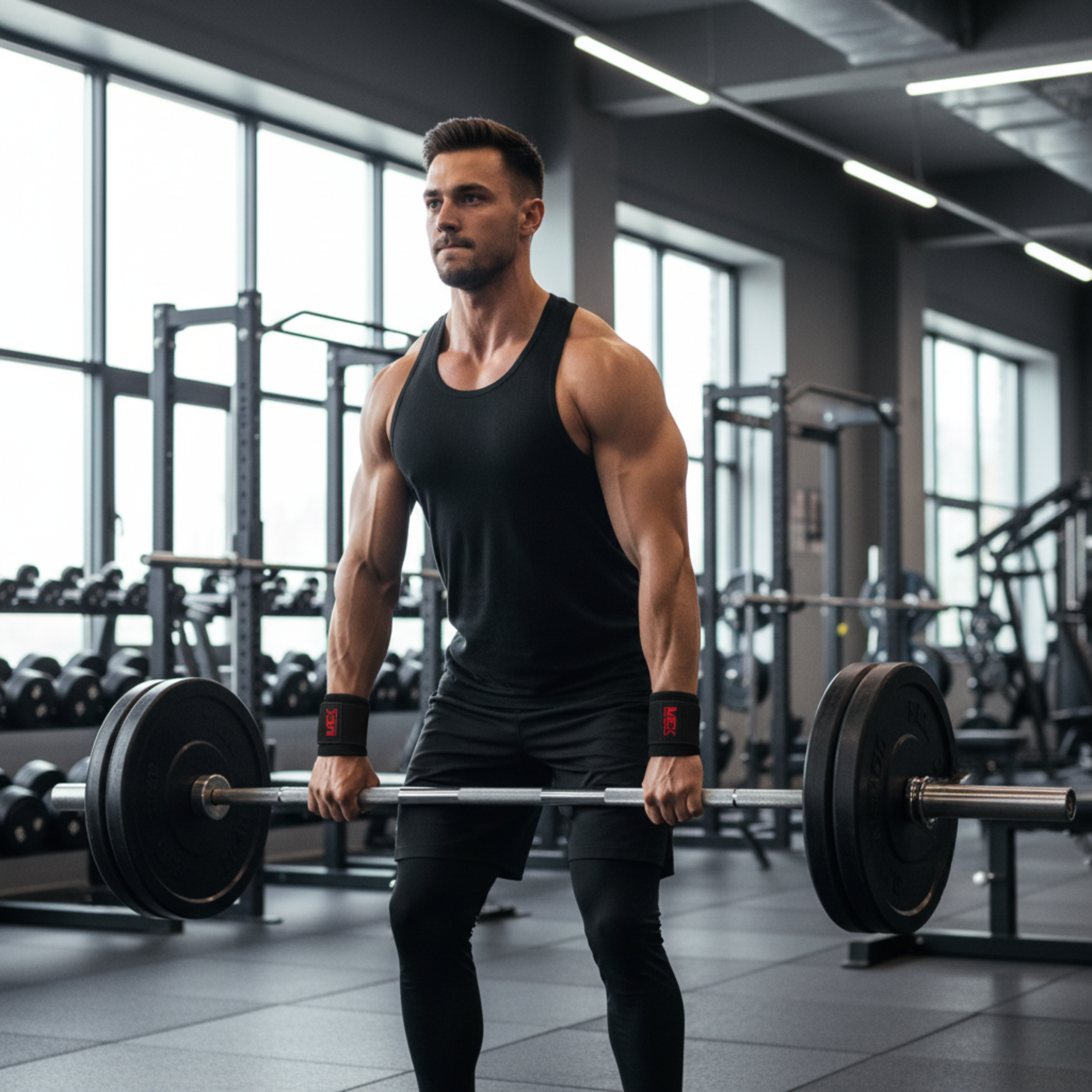 MEX SPORT - Power Pro Lifting Hooks - Černá