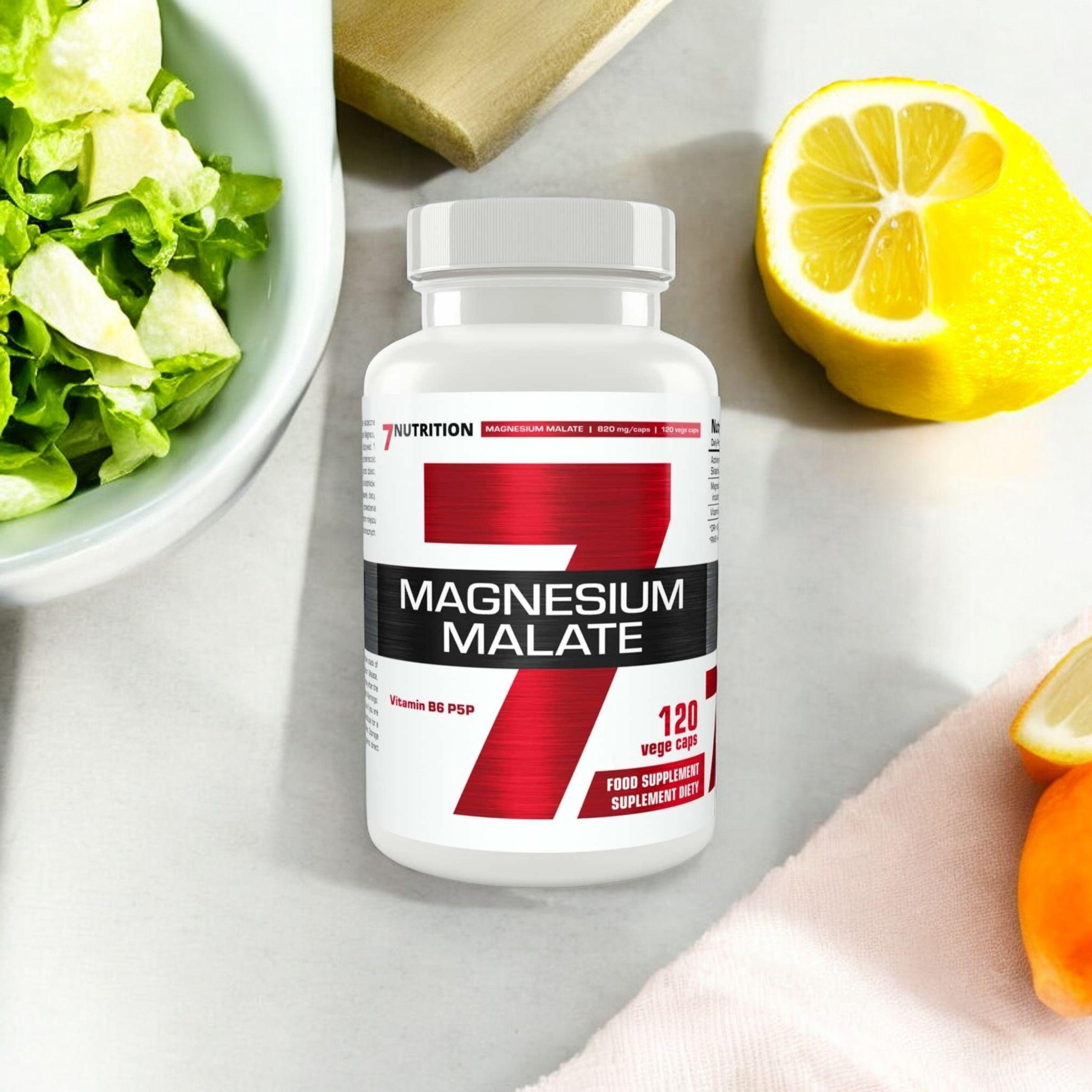 7 NUTRITION - Malát hořečnatý - 120 rostlinných kapslí.