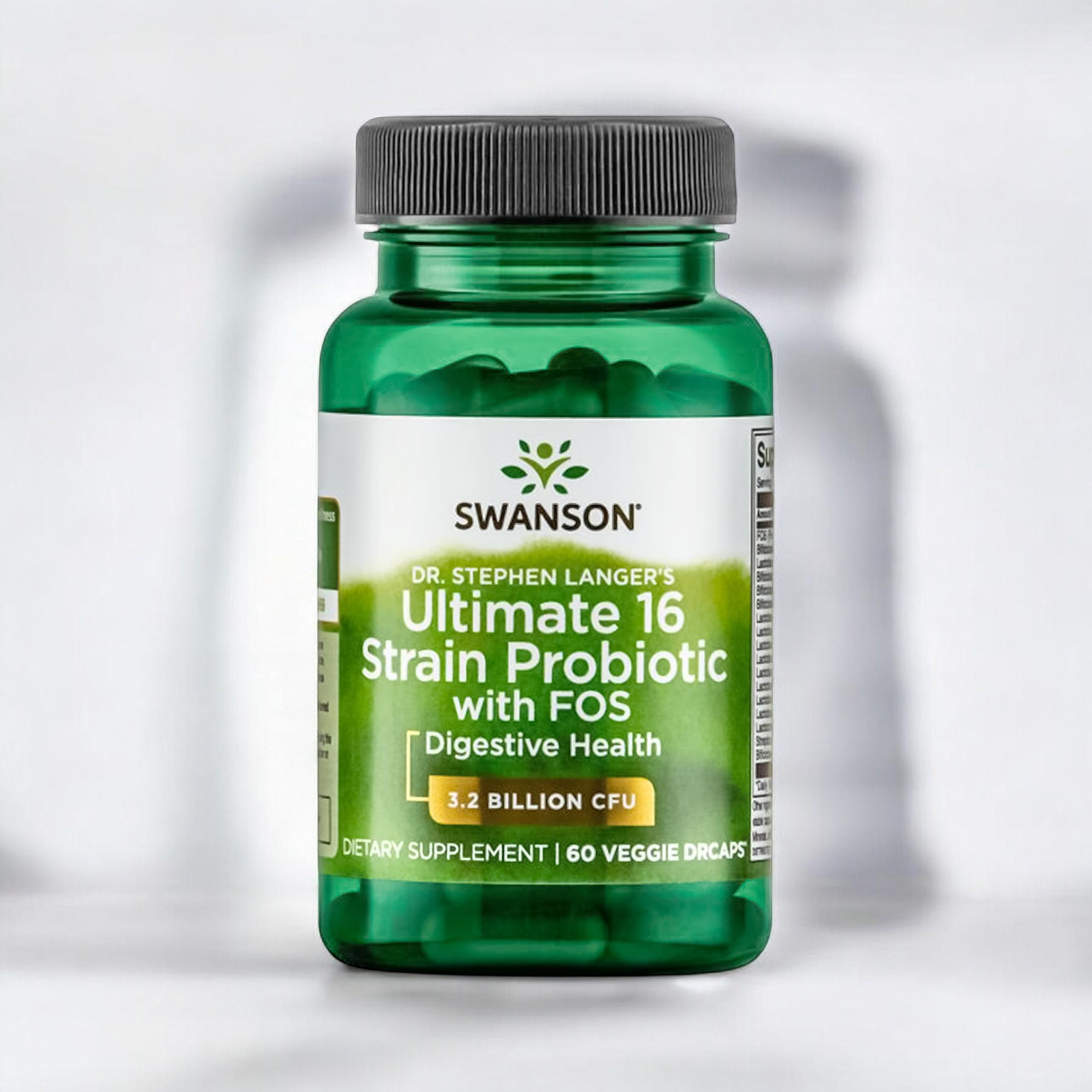 SWANSON Ultimate 16 Strain Probiotic with Fos - 60vcaps