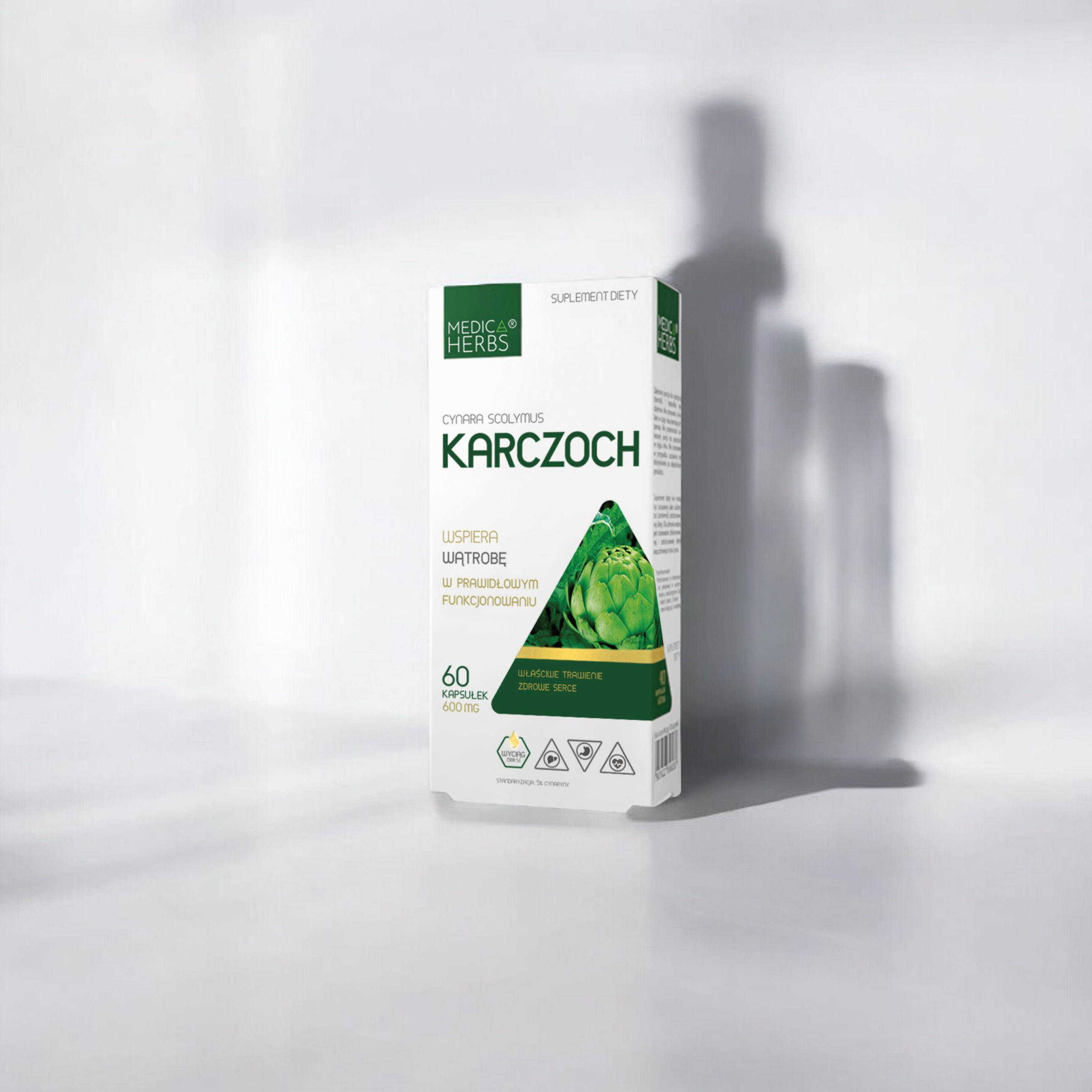 MEDICA HERBS - Artyčok 600mg - 60tobolek