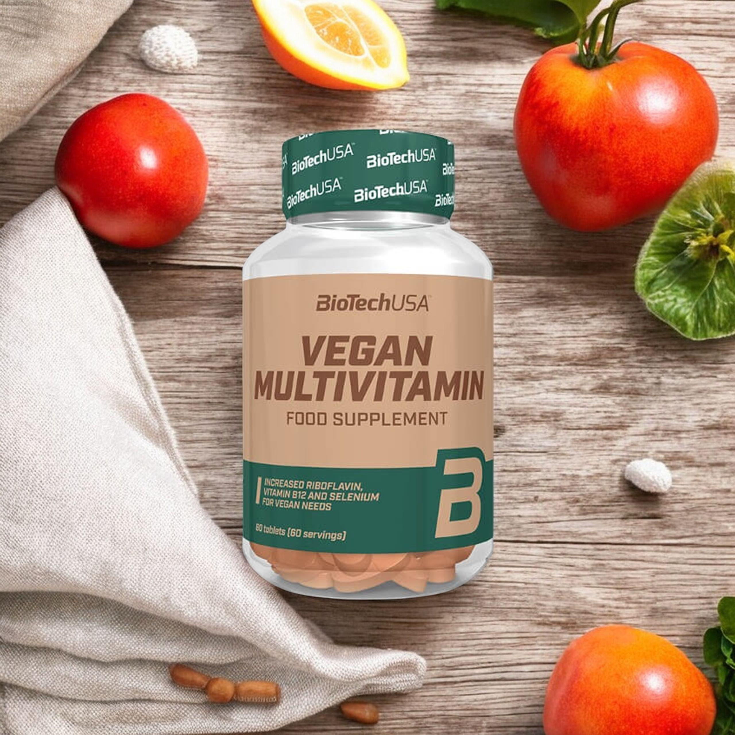 BioTech USA Vegan Multivitamin - 60tabs. - Multivitamín pro vegany