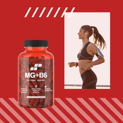 MP NUTRITION Mg + B6 - 90tabs - Hořčík + Vitamín B6