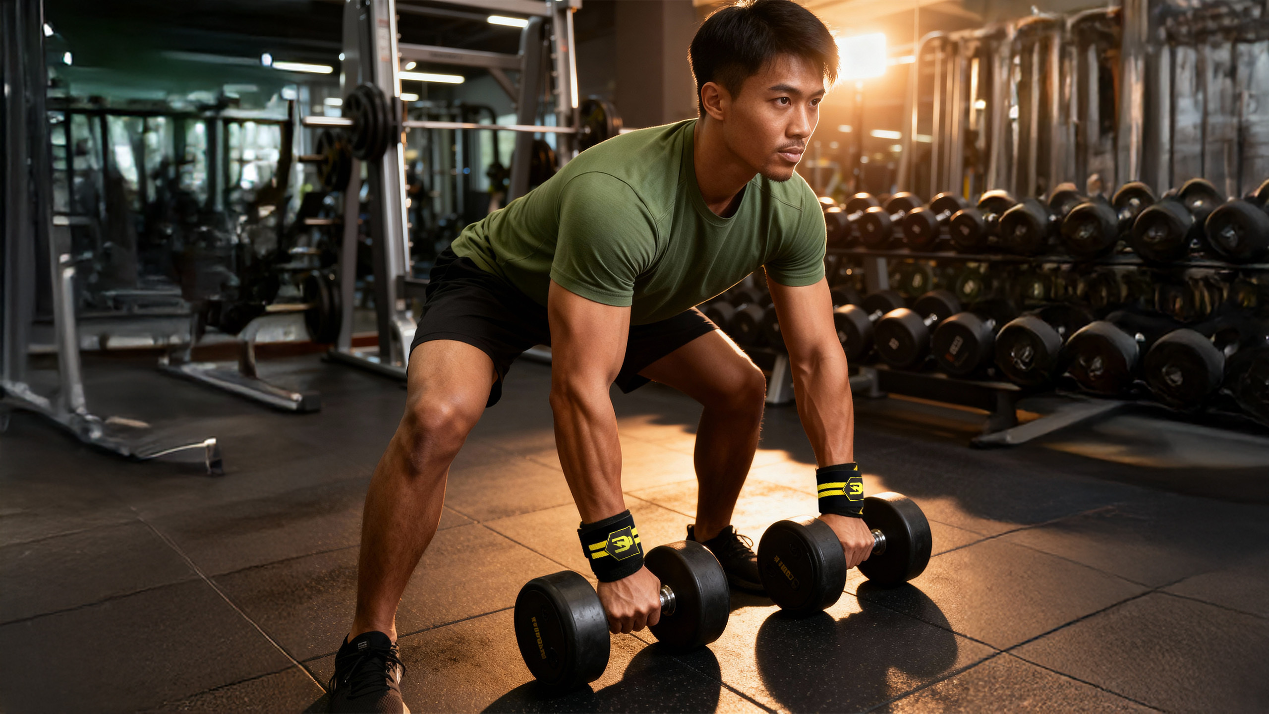 HIRO.LAB Wrist Wrap - Rubber Logo New - Black - Opaski usztywniające na nadgarstki- Pásy pro zvedání činek