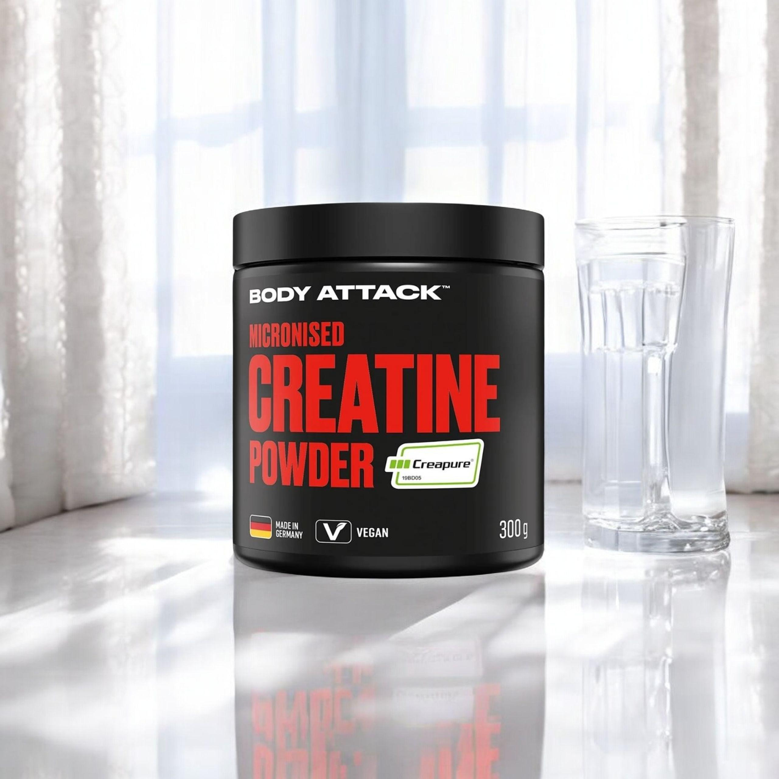 BODY ATTACK Creatine Powder Creapure - 300g - Natural