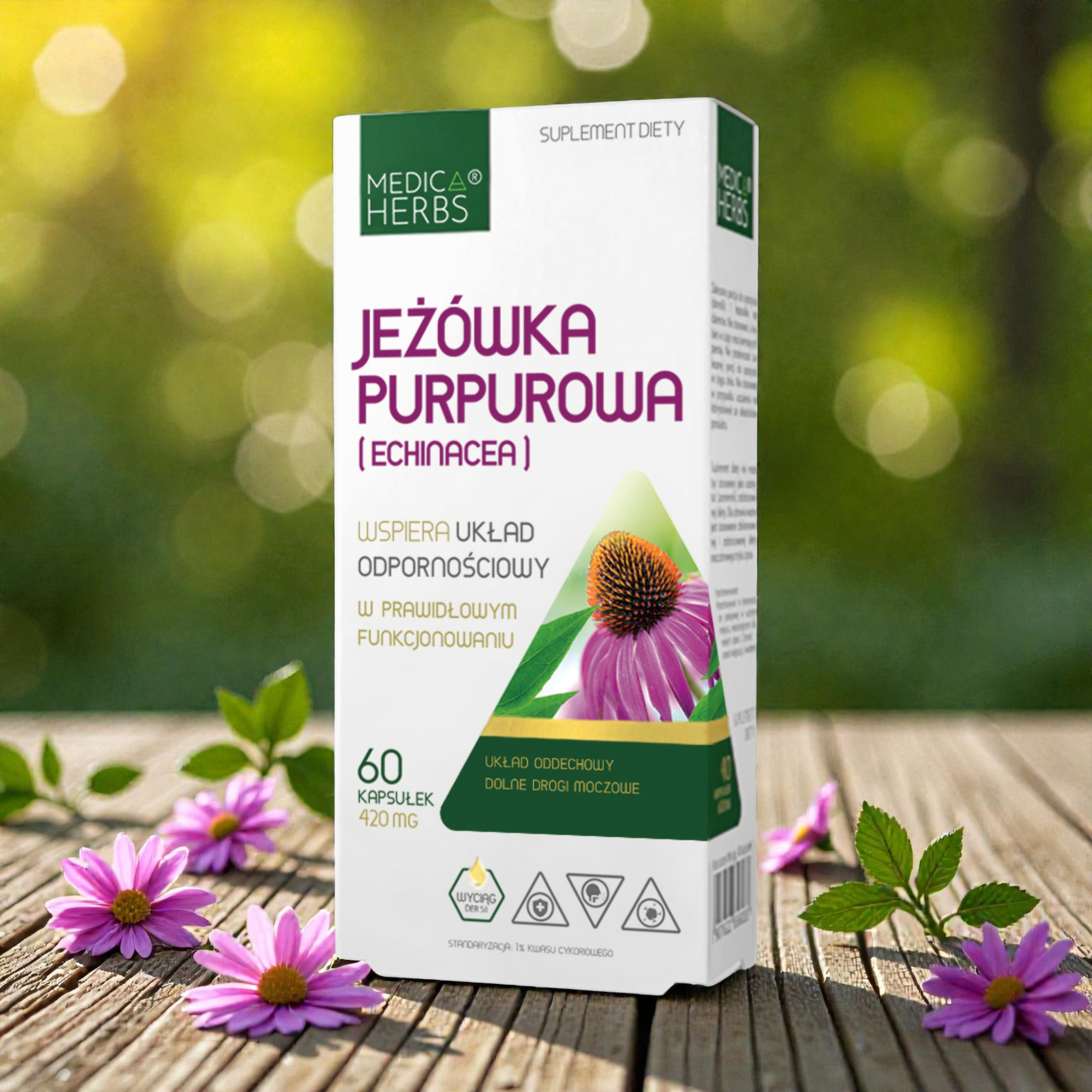 MEDICA HERBS - Echinacea Purpurová 420mg (Echinacea) - 60tobolek