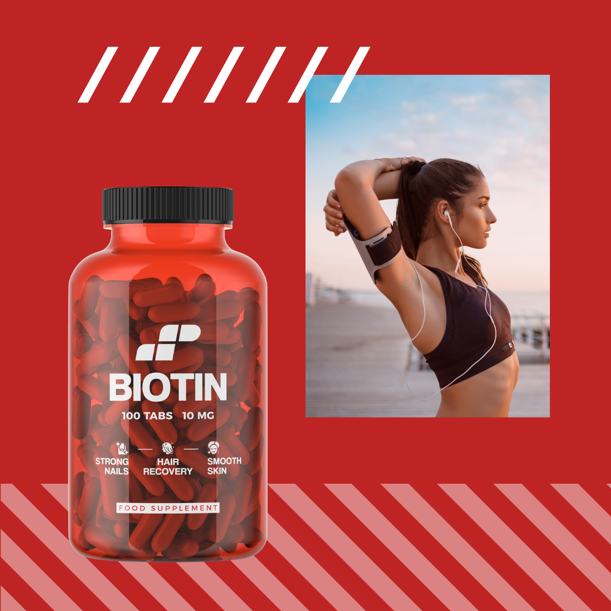 MP NUTRITION Biotin 10mg - 100tabs - Biotyna
