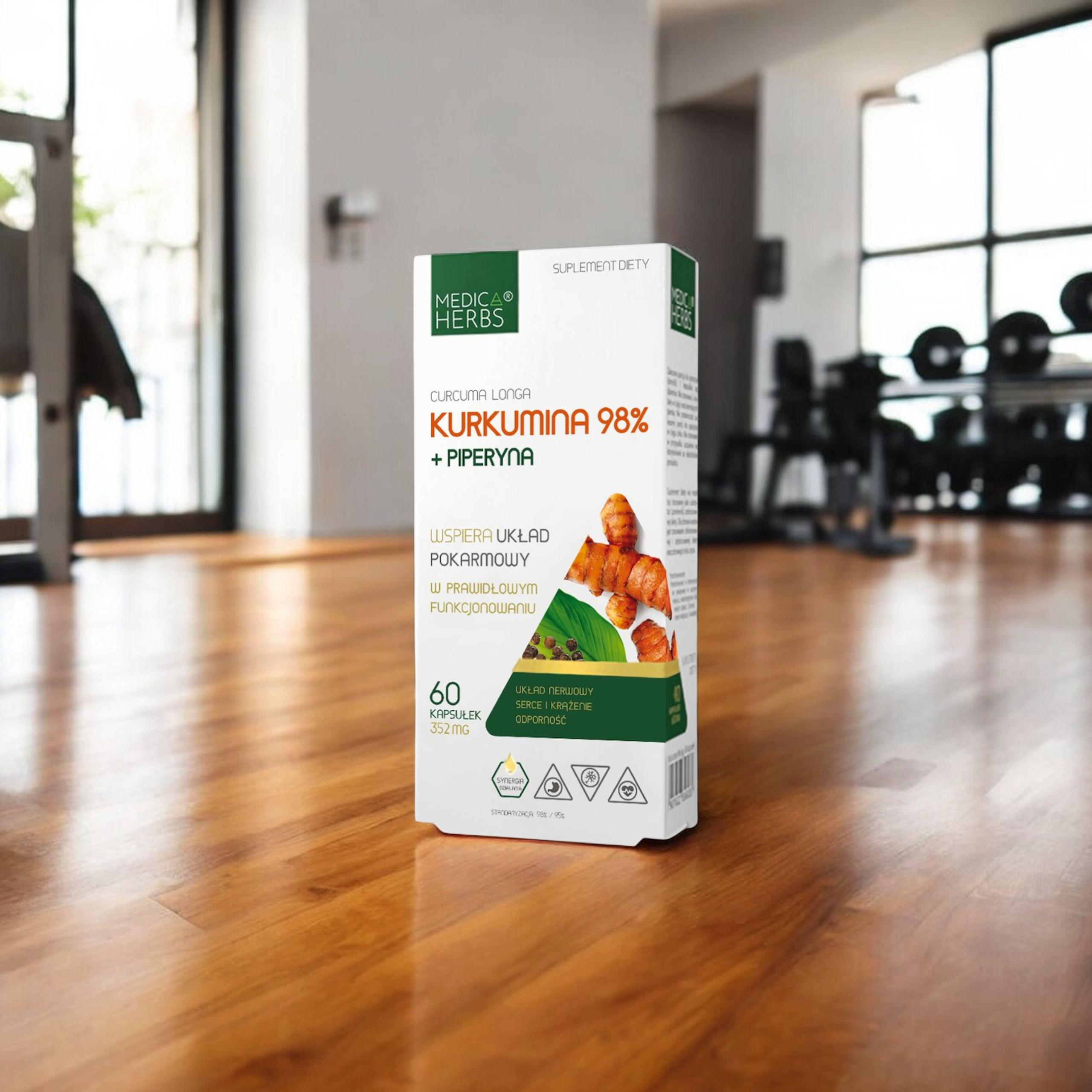 MEDICA HERBS - Kurkumin 98% + Piperin 60caps.