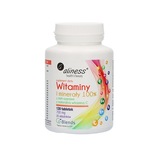 ALINESS Witaminy i Minerály 100% - 120tab
