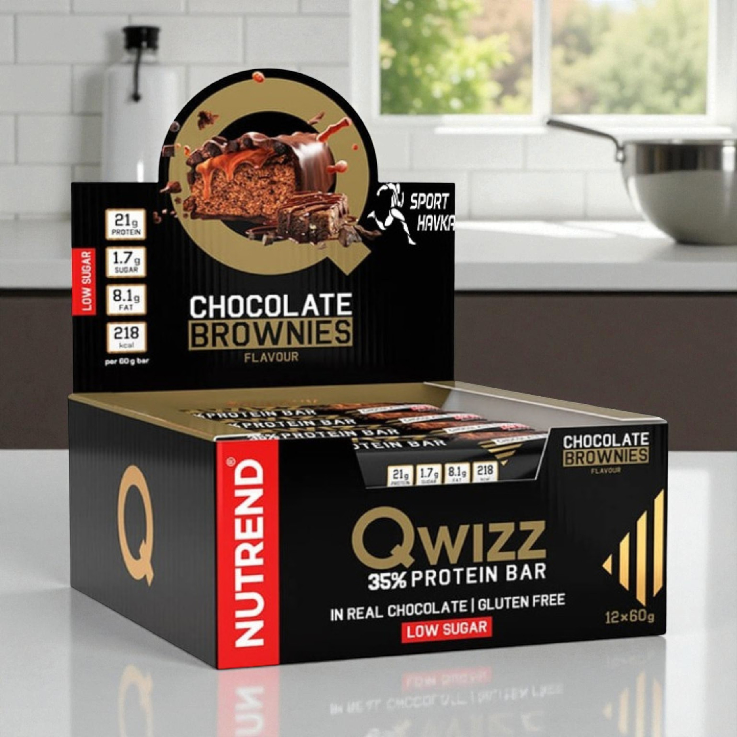 NUTREND - Tyčinka QWIZZ Protein Bar - 24x 60g