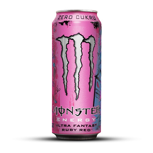 MONSTER - Monster Energy Ultra Fantasy - 500ml - Rubínově červená