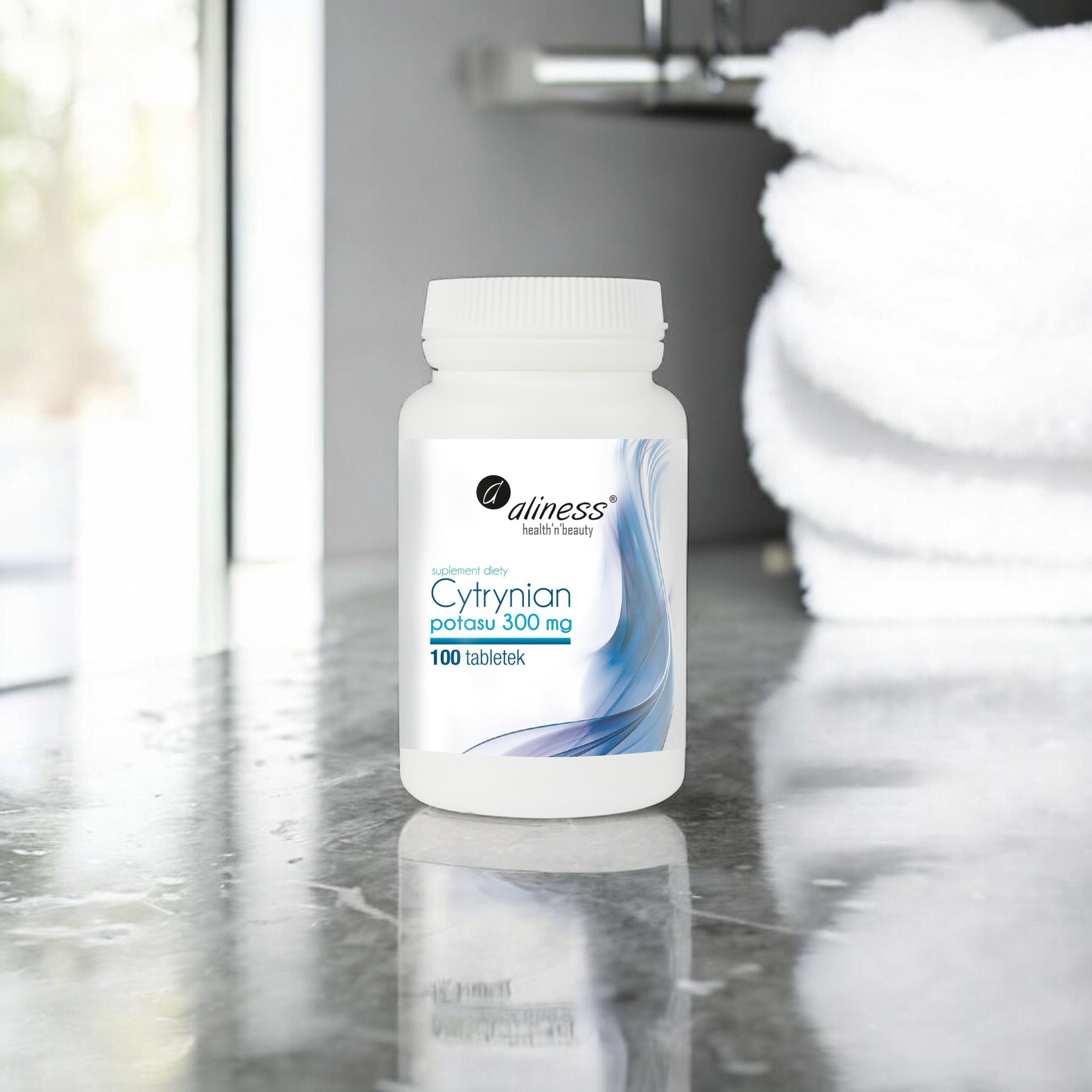 ALINESS - Cytrynian Potasu 300mg - 100vtabs.