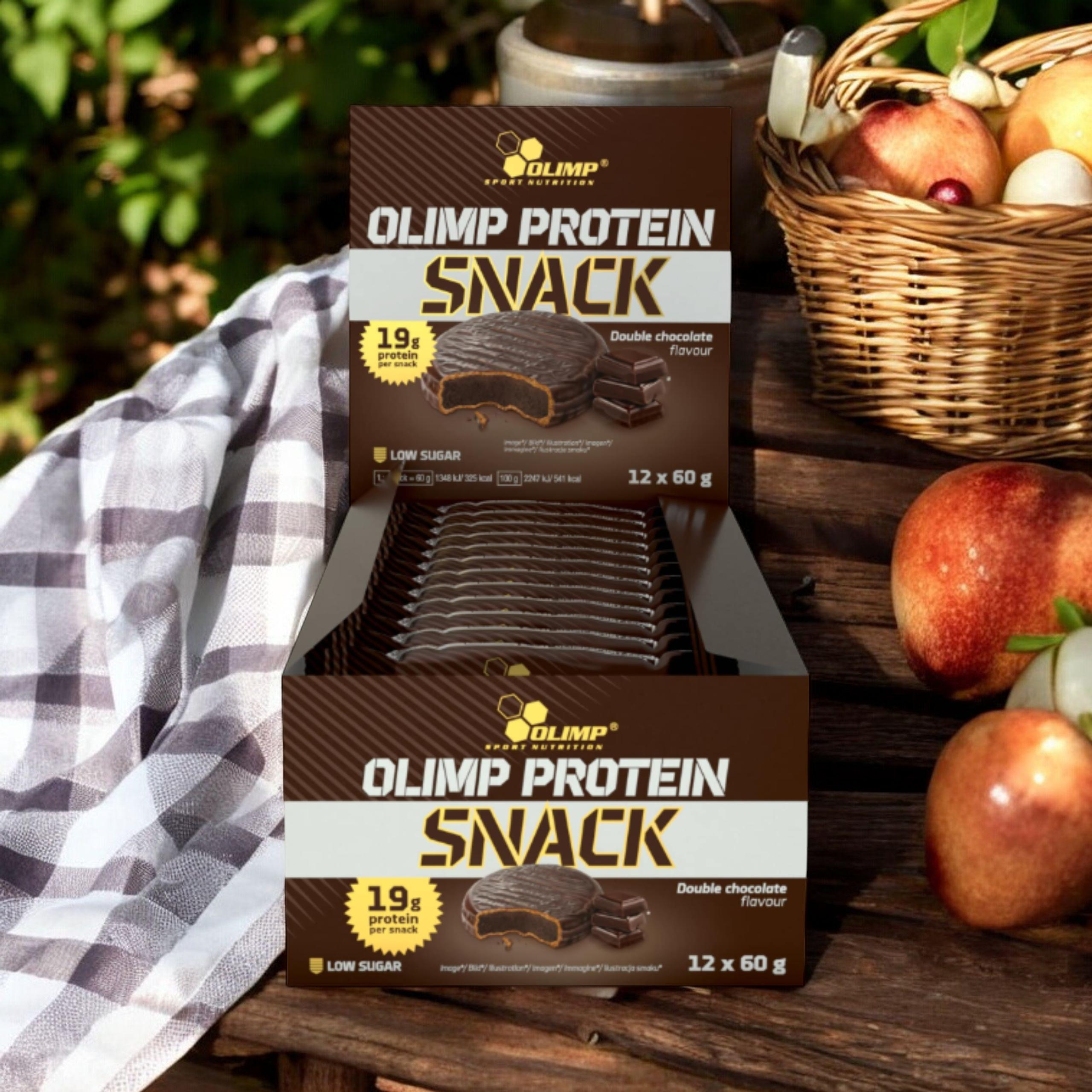 OLIMP Protein Snack - 12x 60g - Double Chocolate 