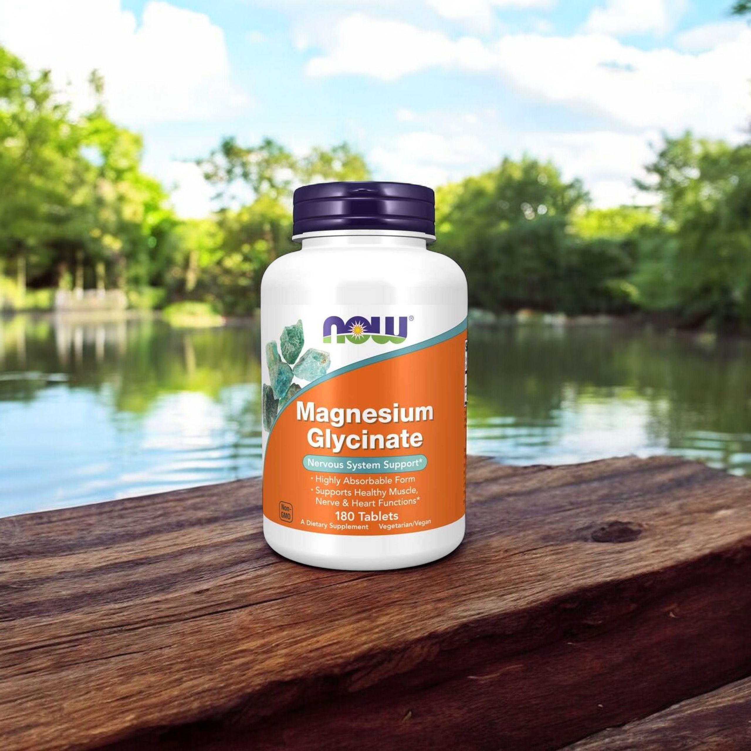 NOW Magnesium Glycinate - 180tabs.