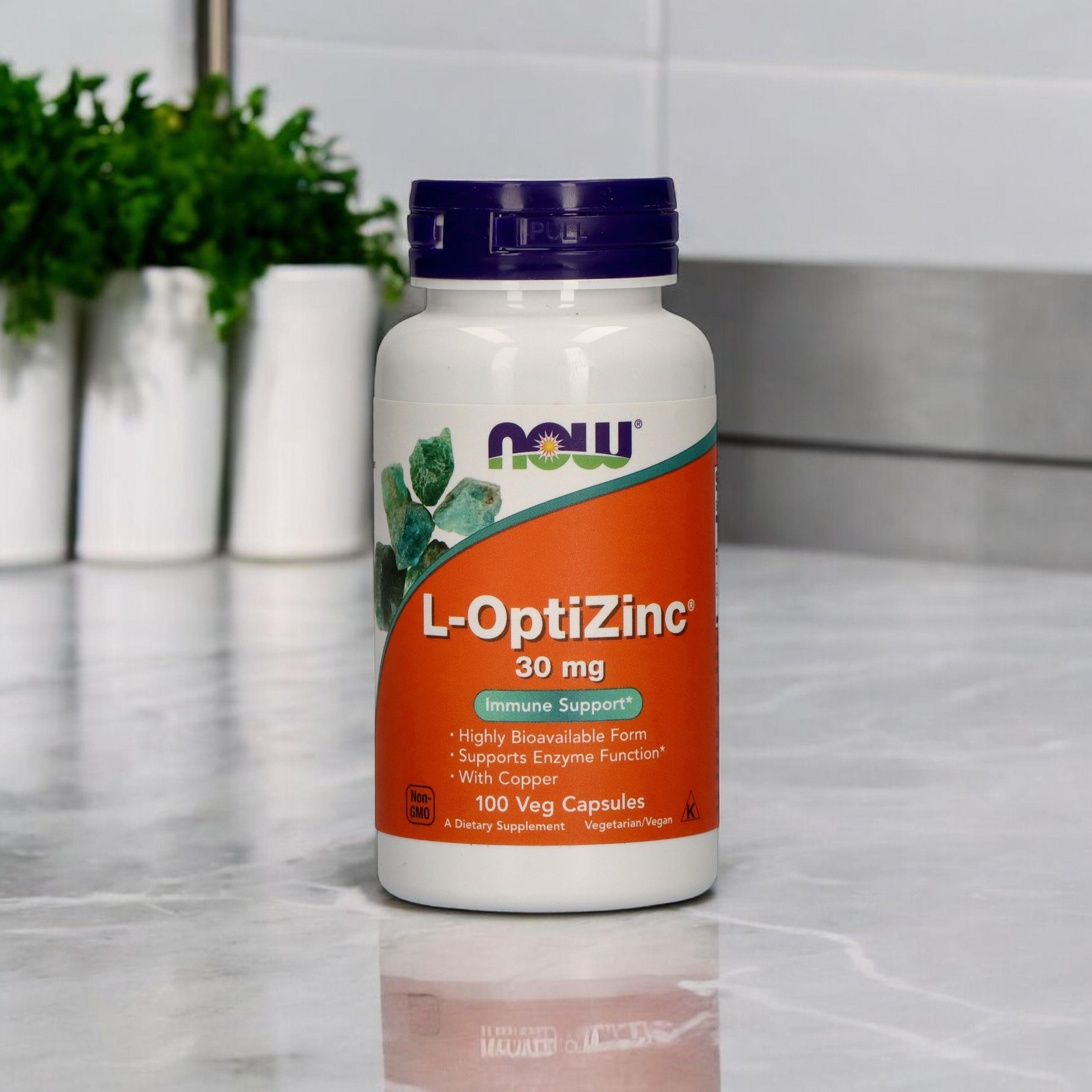 NOW L-OptiZinc 30mg - 100caps