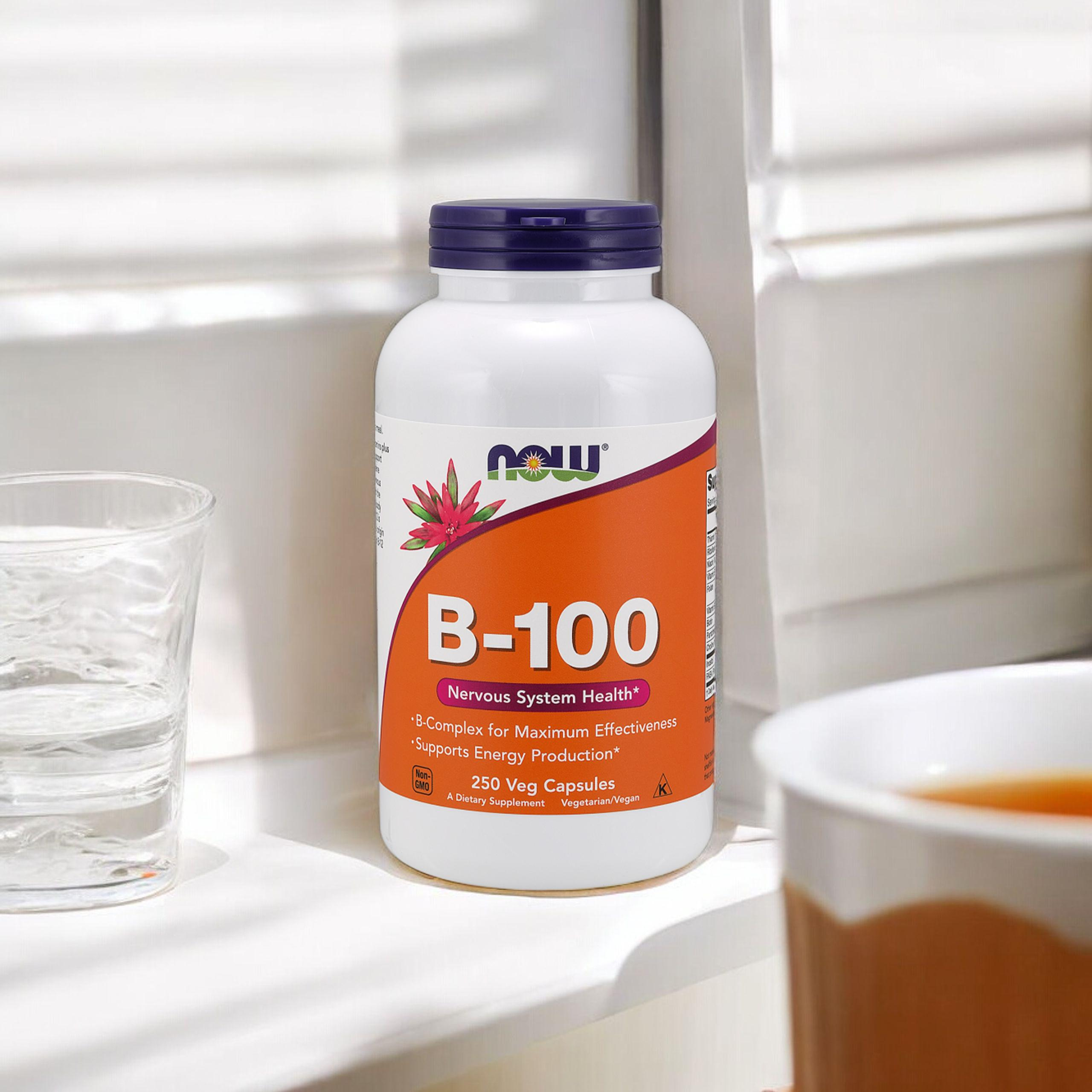 NOW Vitamin B-100 - 250vcaps - Vitamín B