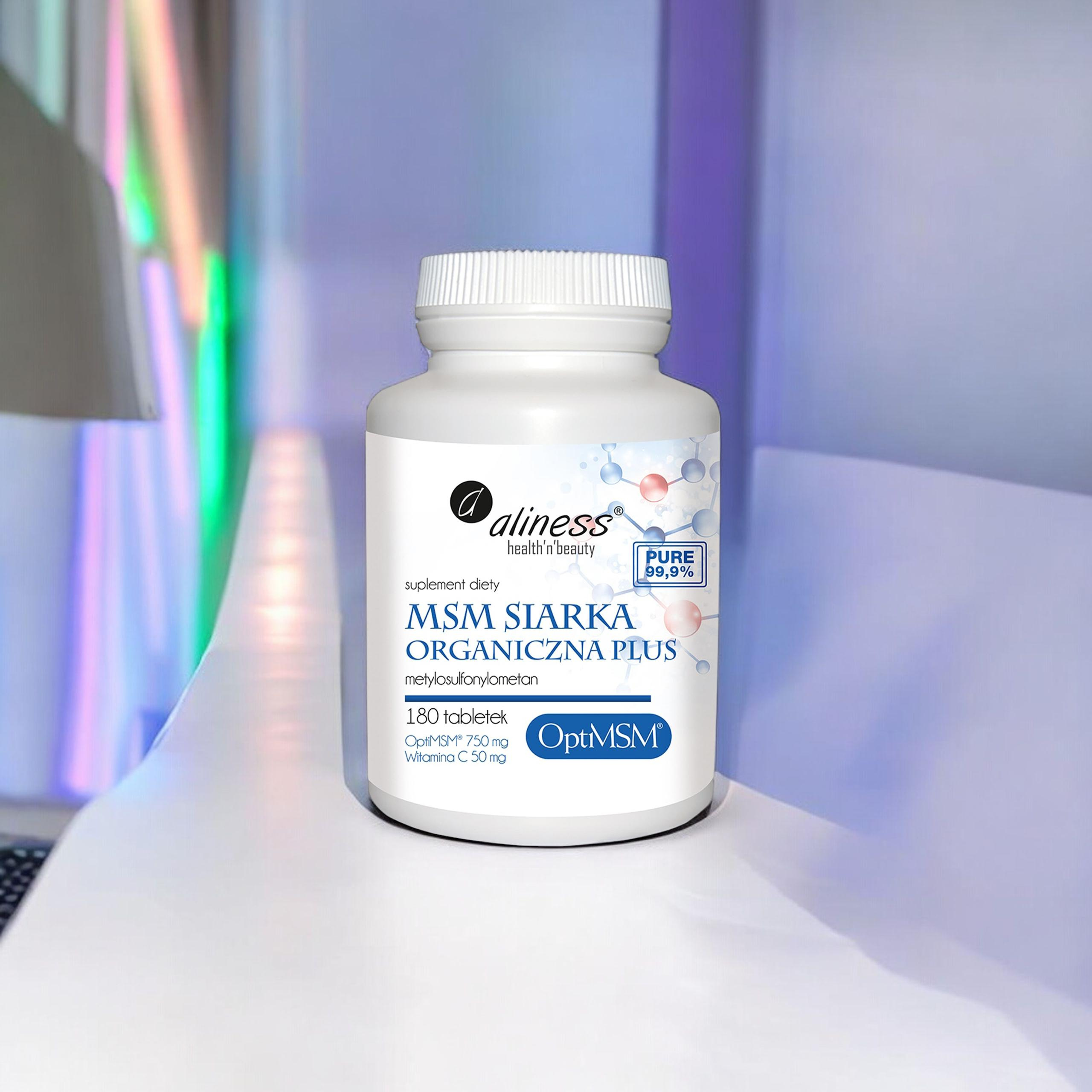 ALINESS MSM Siarka Organiczna PLUS - 180tabs