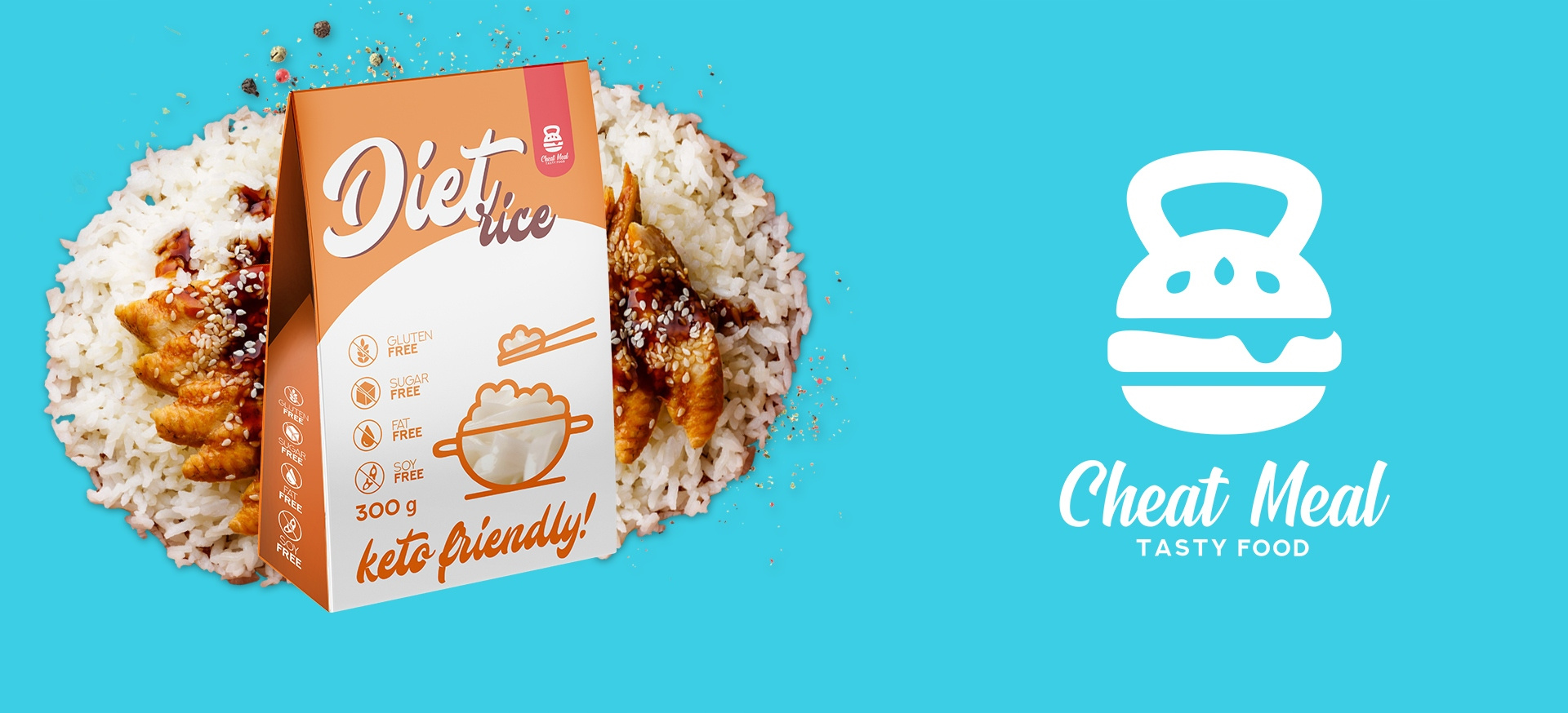 Cheat Meal Nutrition Diet Rice - 6x 400g (6x 300g netto) - Těstoviny Konjak