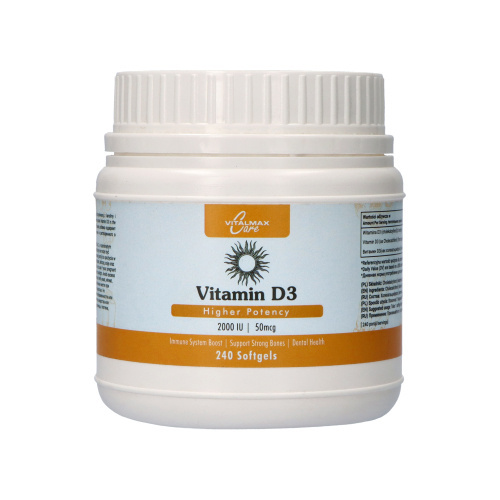 VITALMAX CARE Vitamin D3 2000 IU - 60 softgels