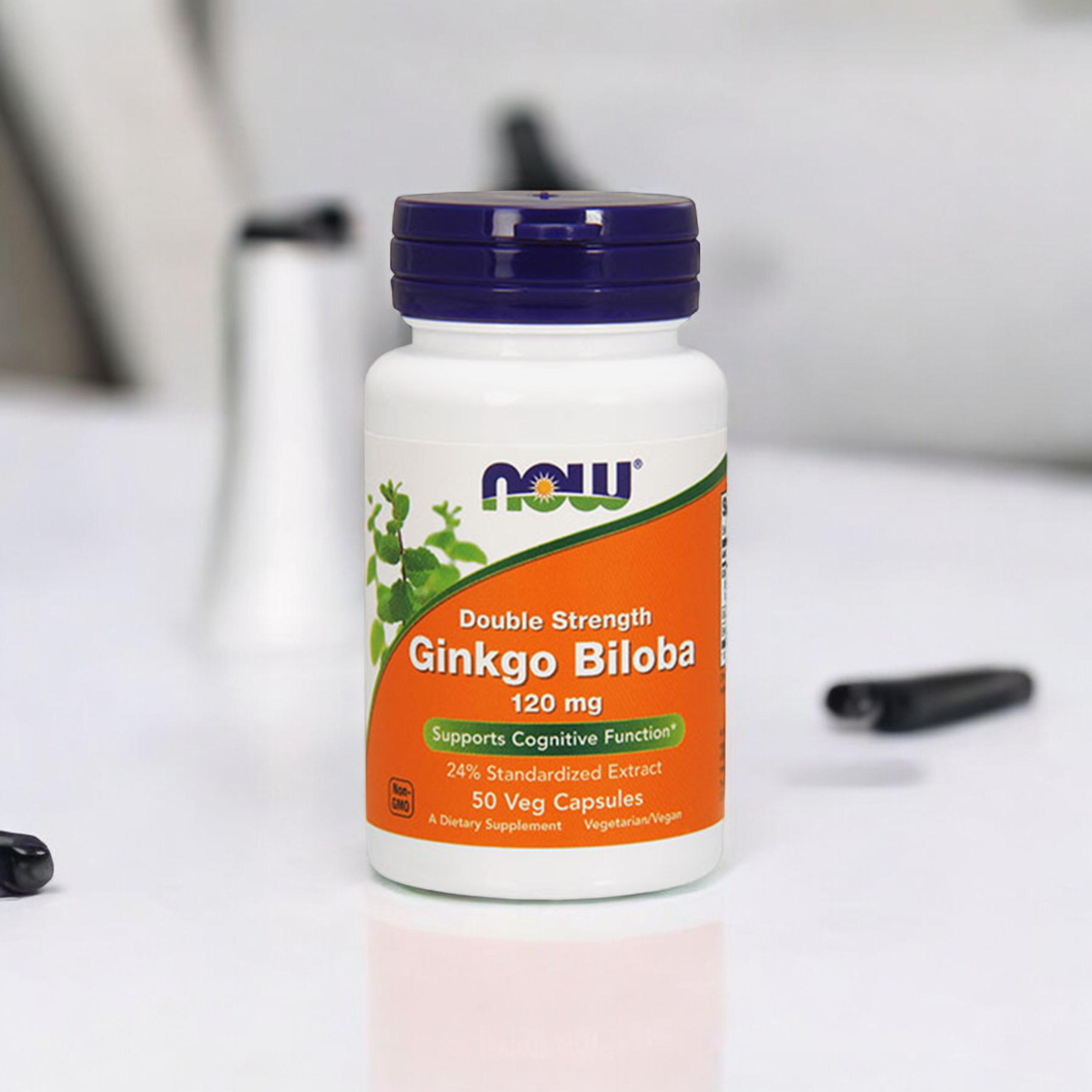 NOW Ginkgo Biloba Double Strenght - 50vcaps.