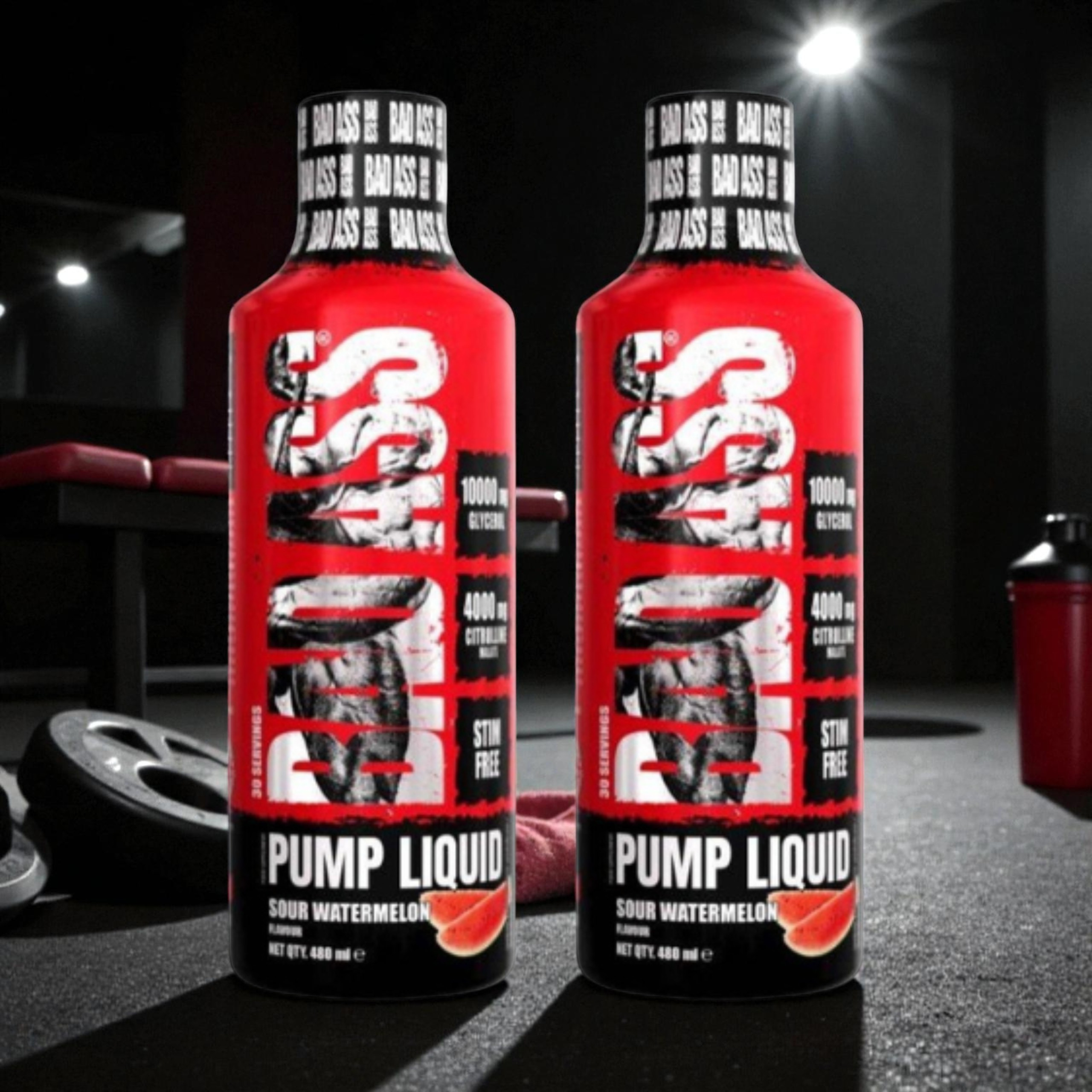 BAD ASS - Bad Ass Pump Liquid - 2x 480ml - Sour Watermelon - VÝPRODEJ - 31-03