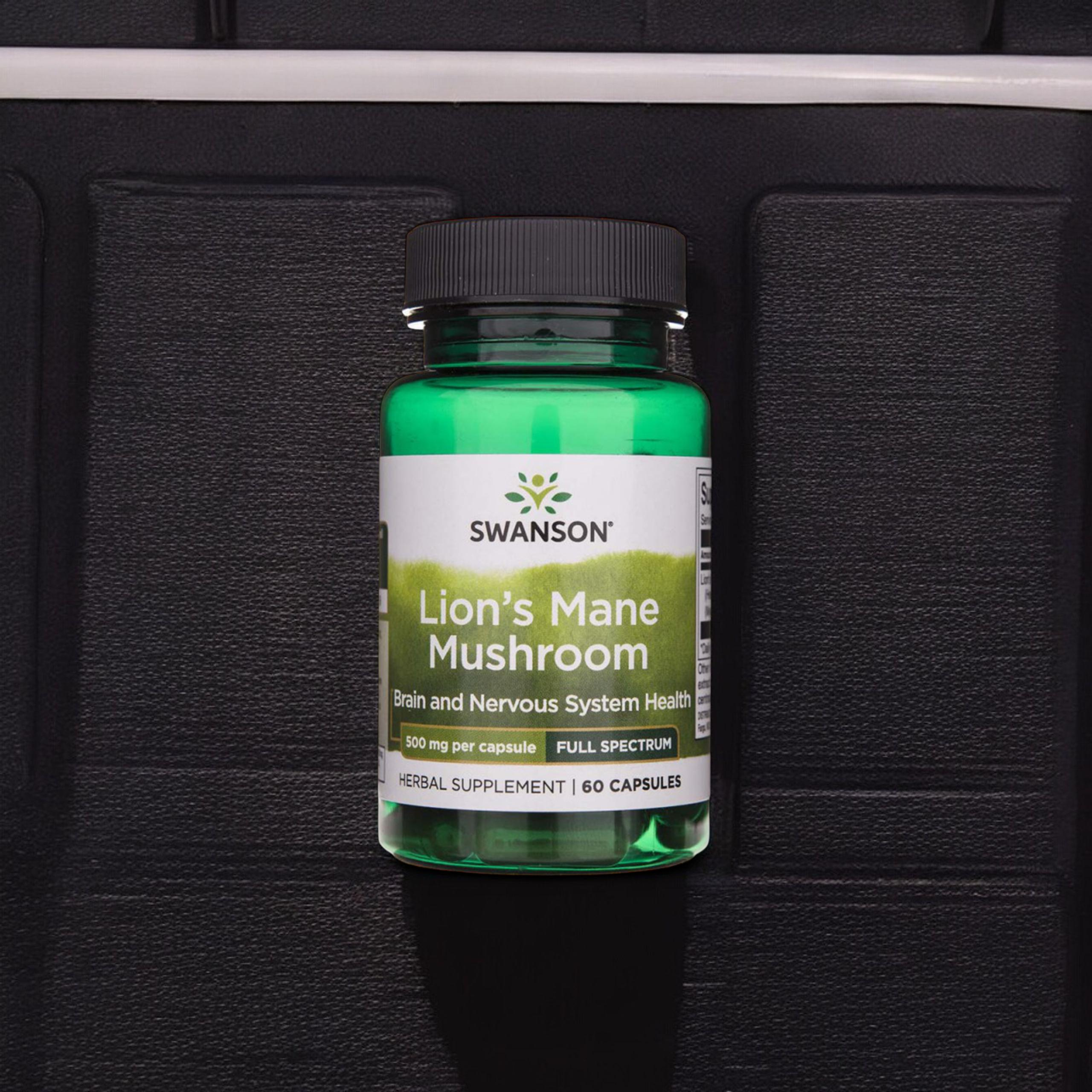 SWANSON Lion's Mane Mushroom 500mg - 60caps. - Korálovec ježatý