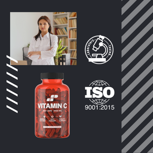 MP NUTRITION Vitamin C 1000mg - 100caps - Vitamín C