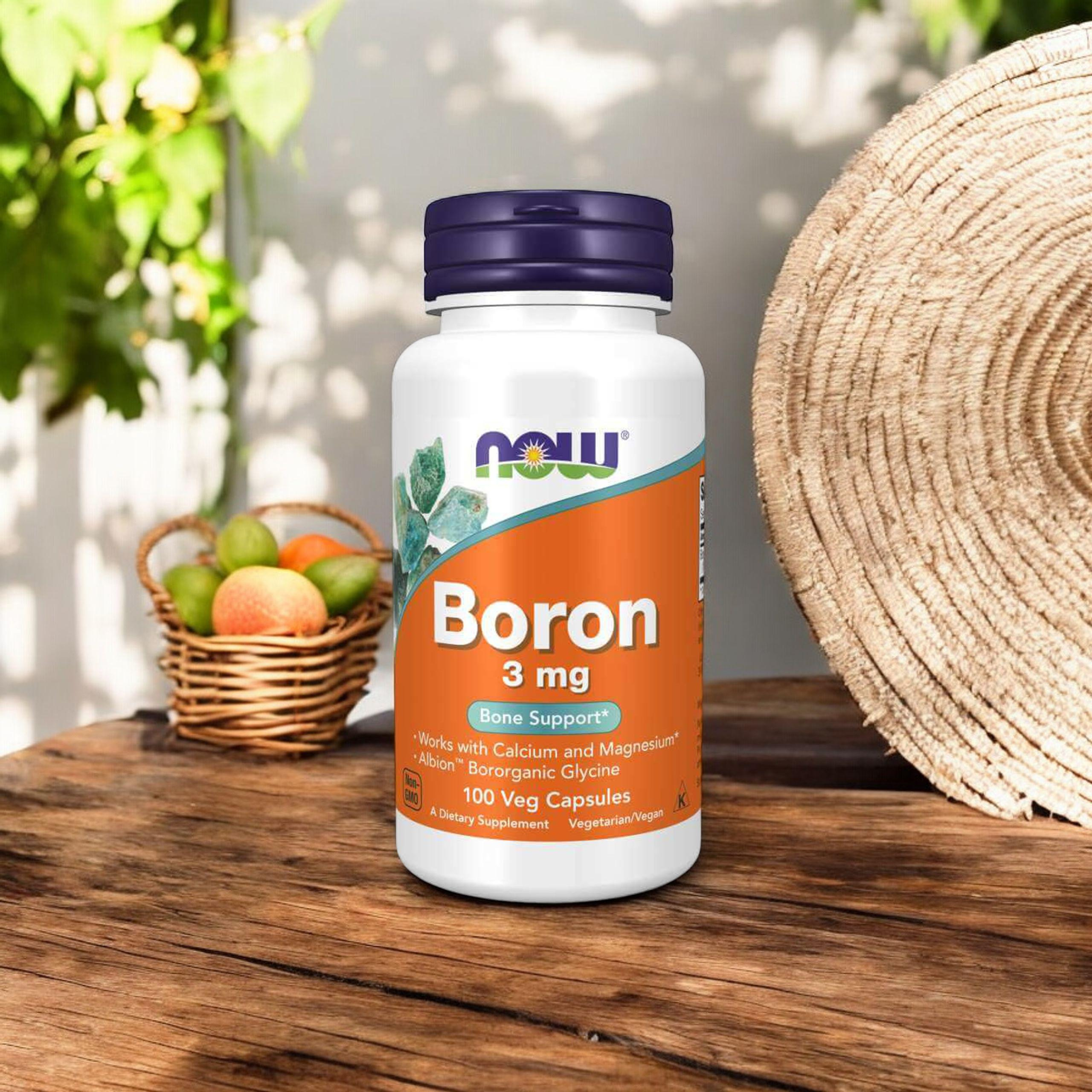 NOW Boron 3mg - 100vcaps.