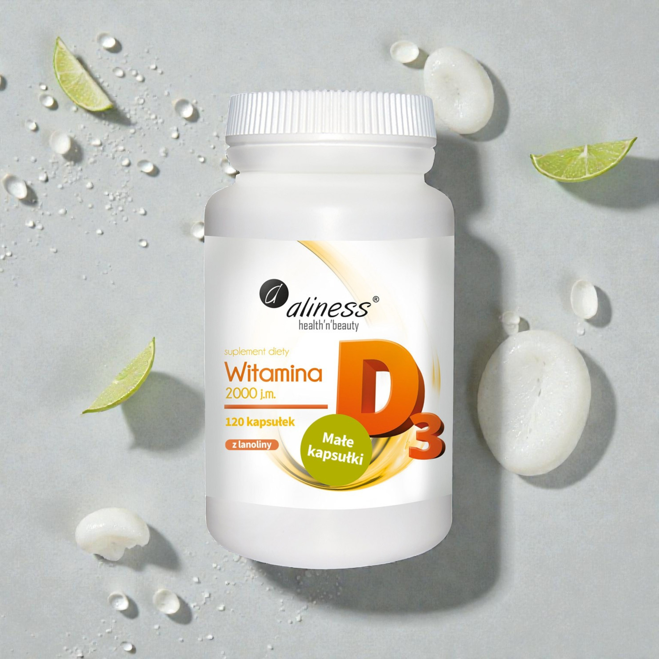 ALINESS - Vitamin D3 2000IU - 120tobolek
