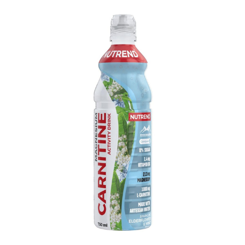 NUTREND - Karnitinový nápoj - 750ml - Bezový květ-Máta