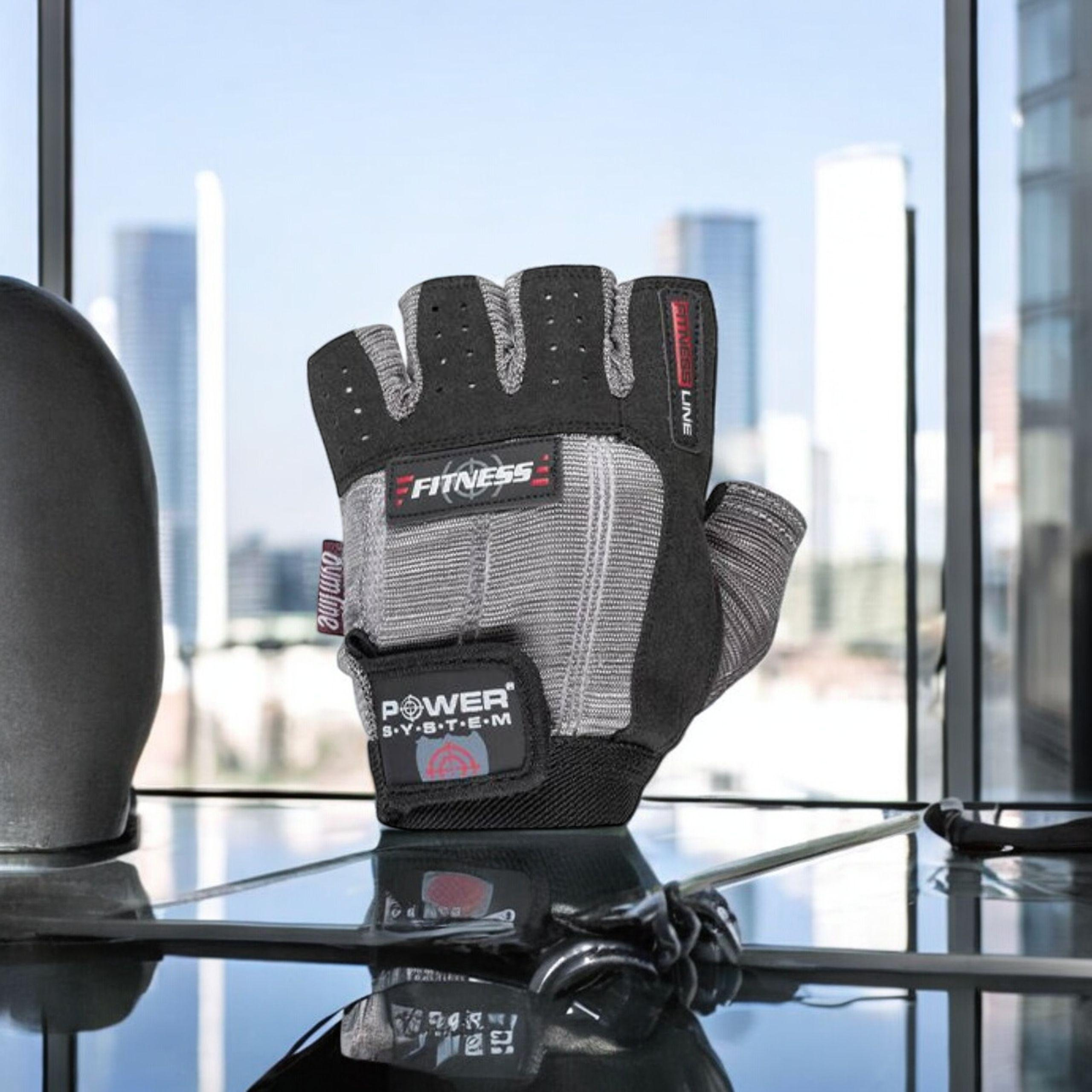 POWER SYSTEM Rukavice Fitness - Szaro-Czarne