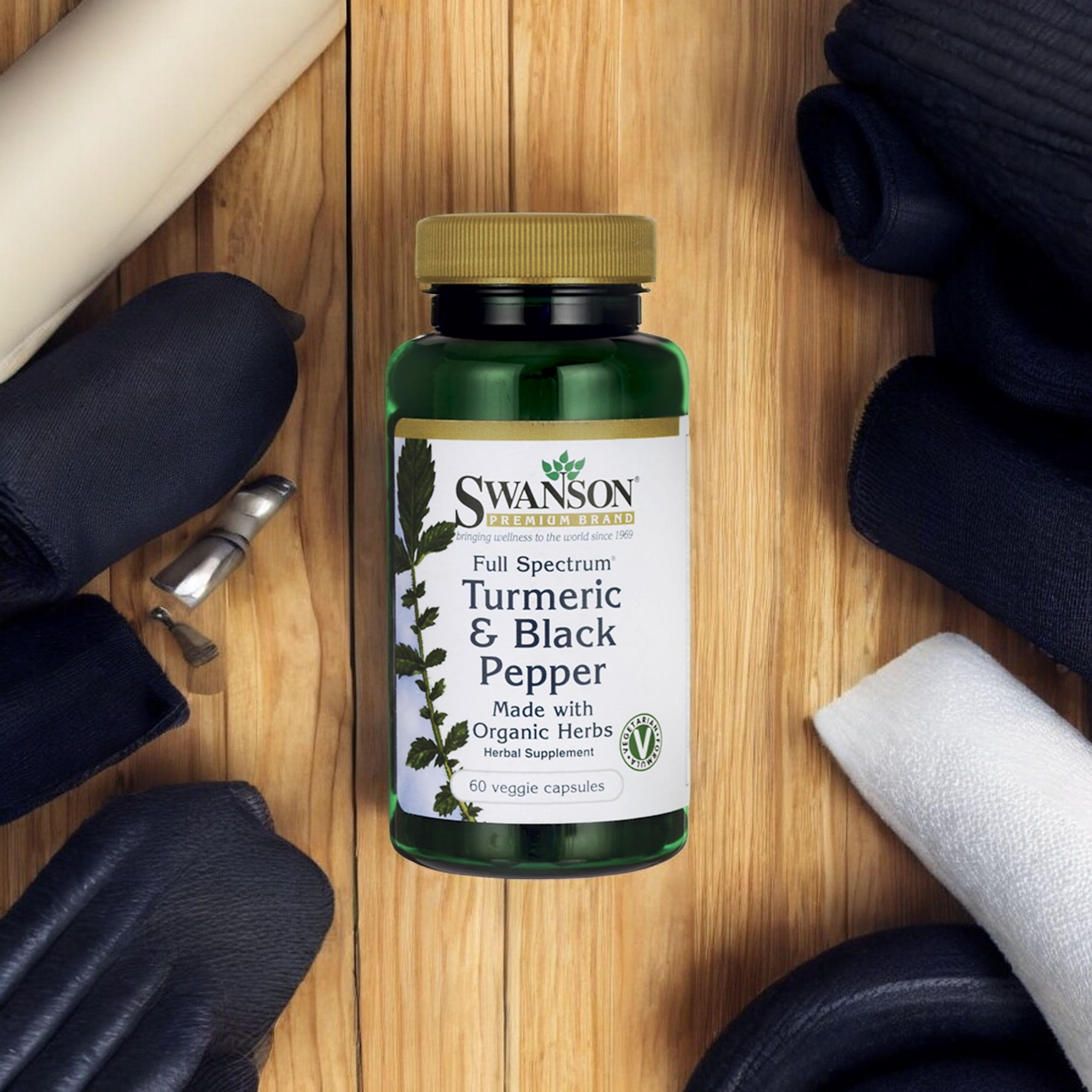 SWANSON Turmeric Black Pepper (Kurkuma s piperinem) - 60vcaps.